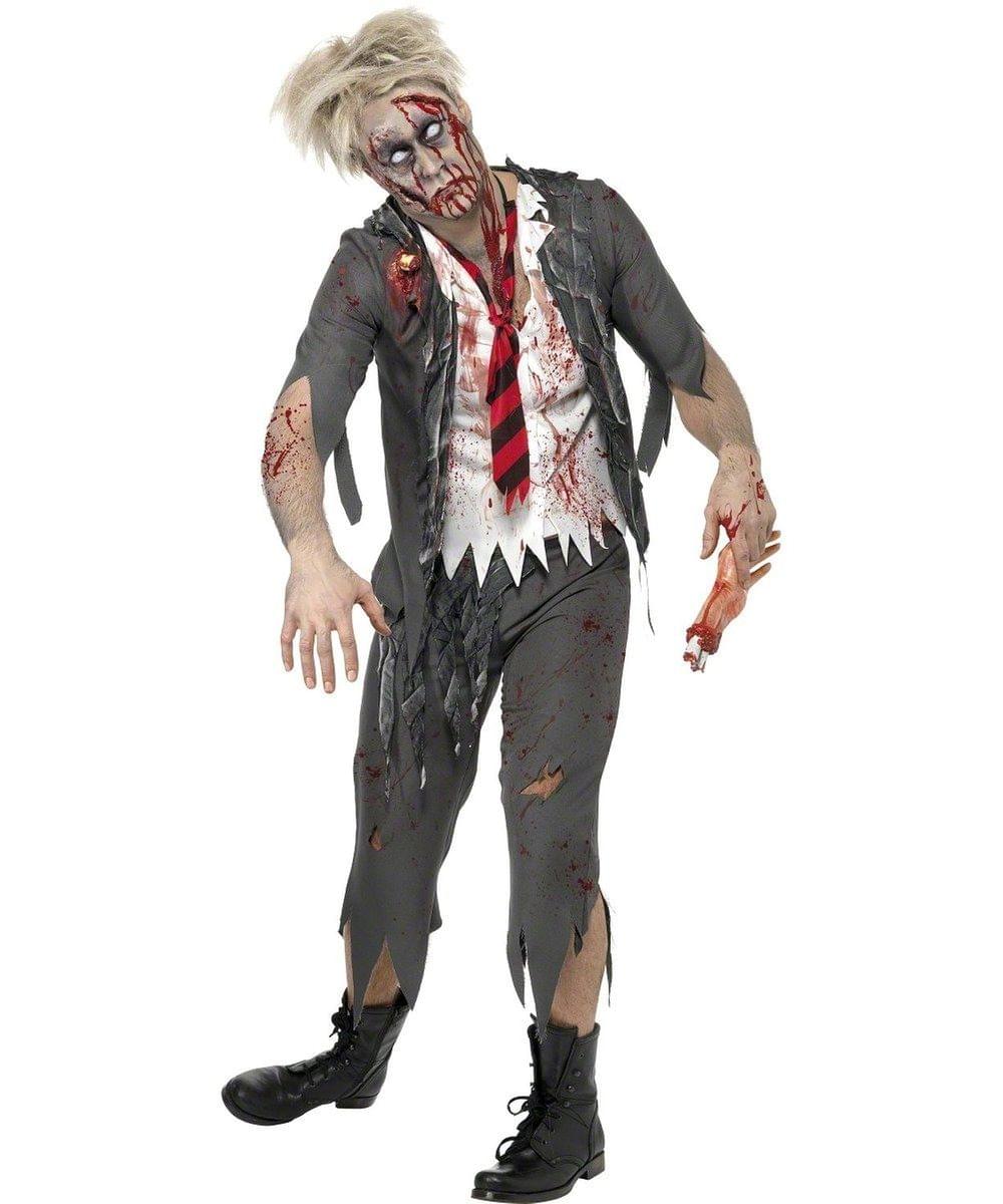 High School Horror Boy Zombie Suit Costume Adult