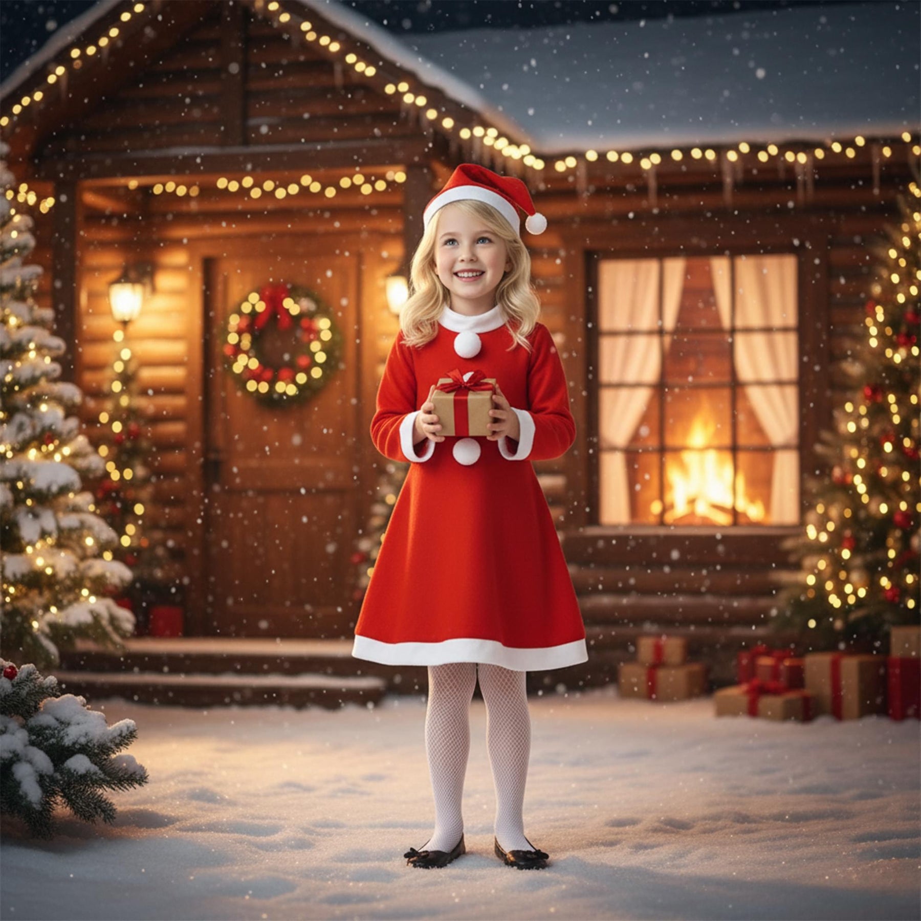 Value Santa Girl Child Costume