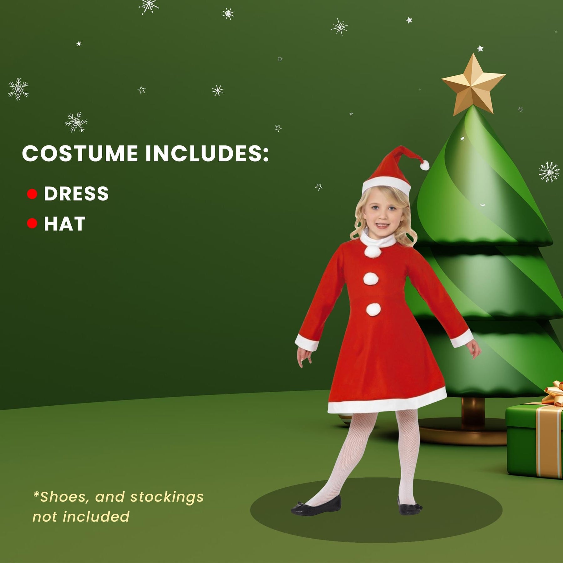 Value Santa Girl Child Costume