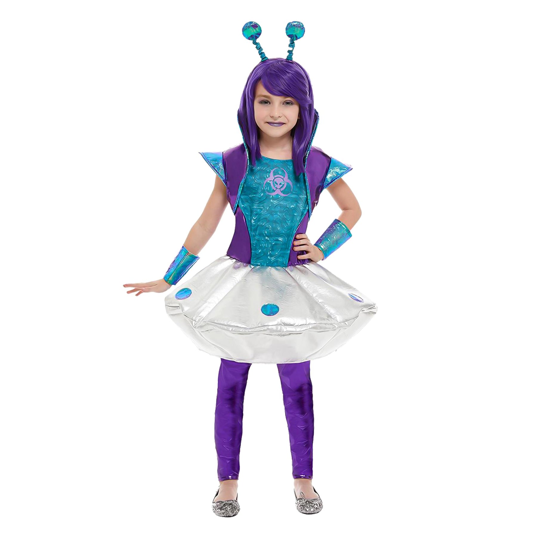 Kids Alien Girl Child Costume