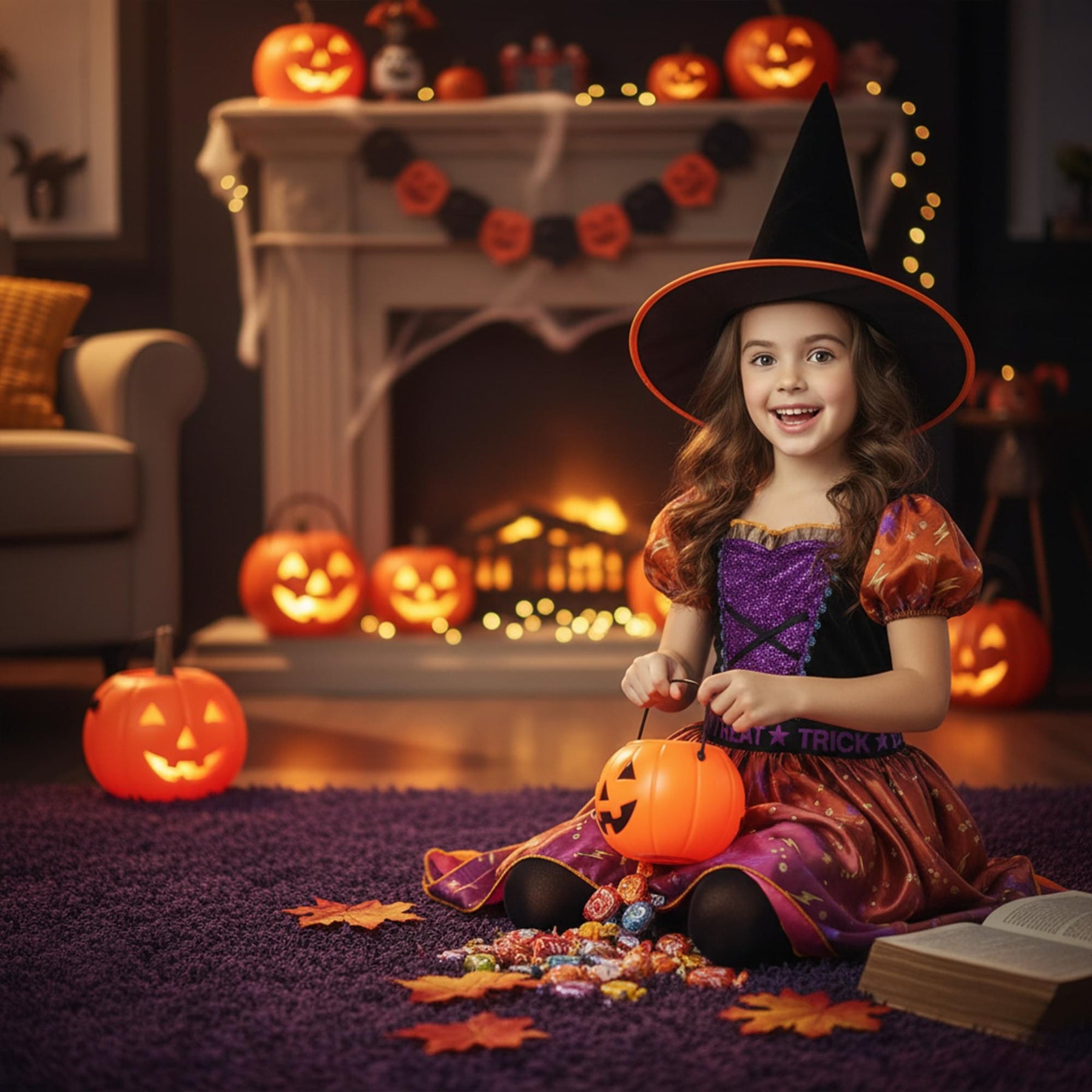 Moon & Stars Witch Child Costume