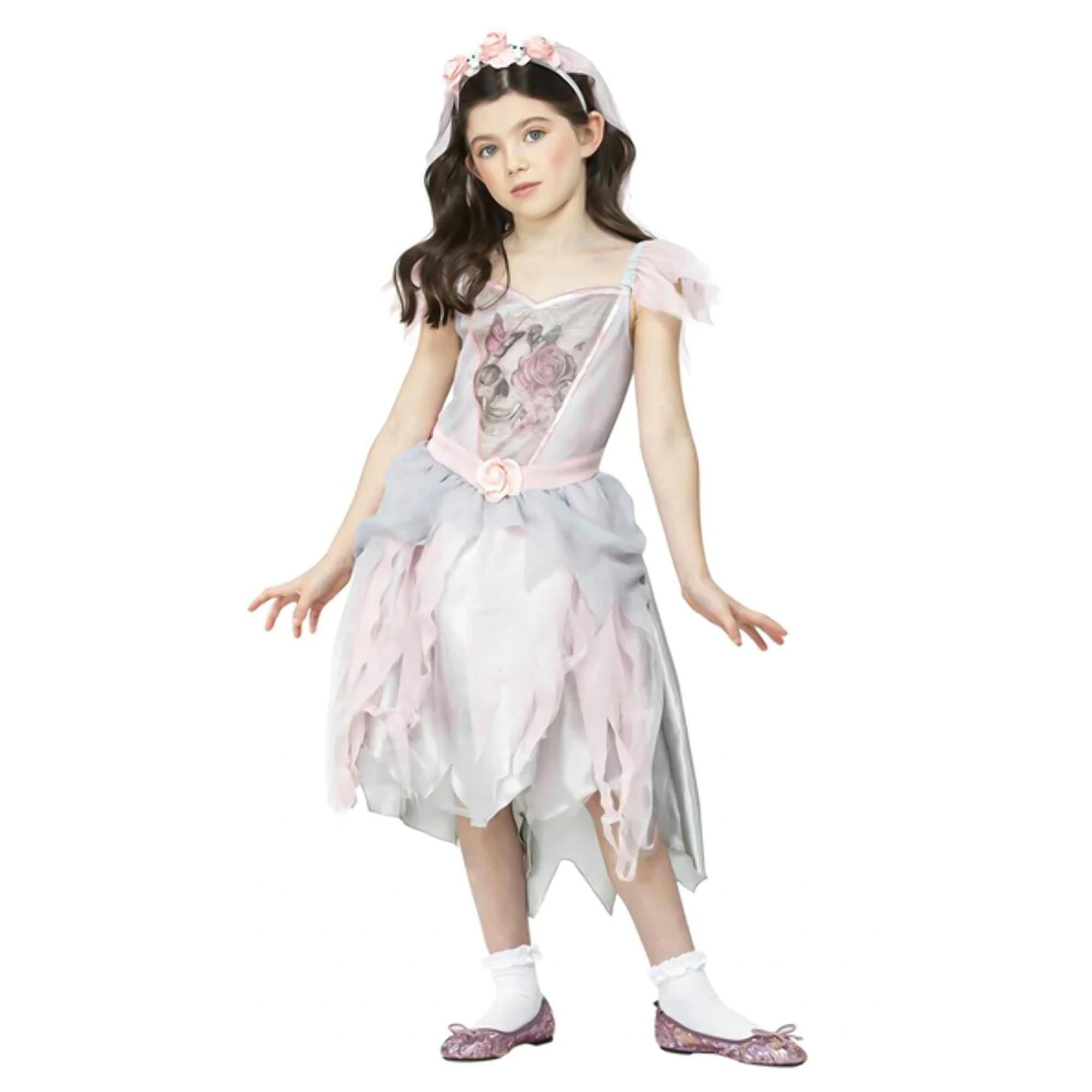 Vintage Ghost Bride Child Costume