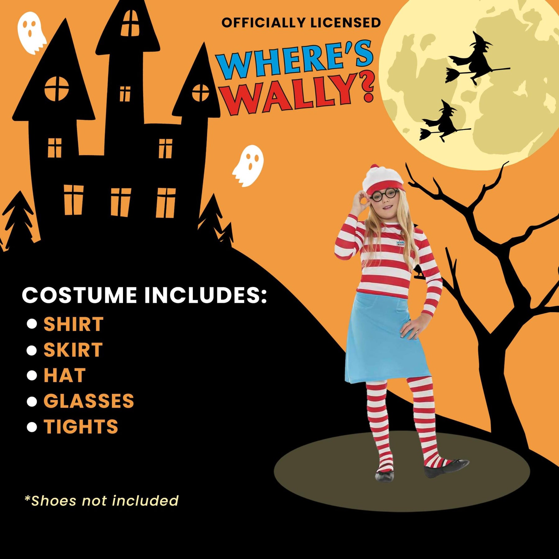 Girls Where Wally Wenda Child Costume