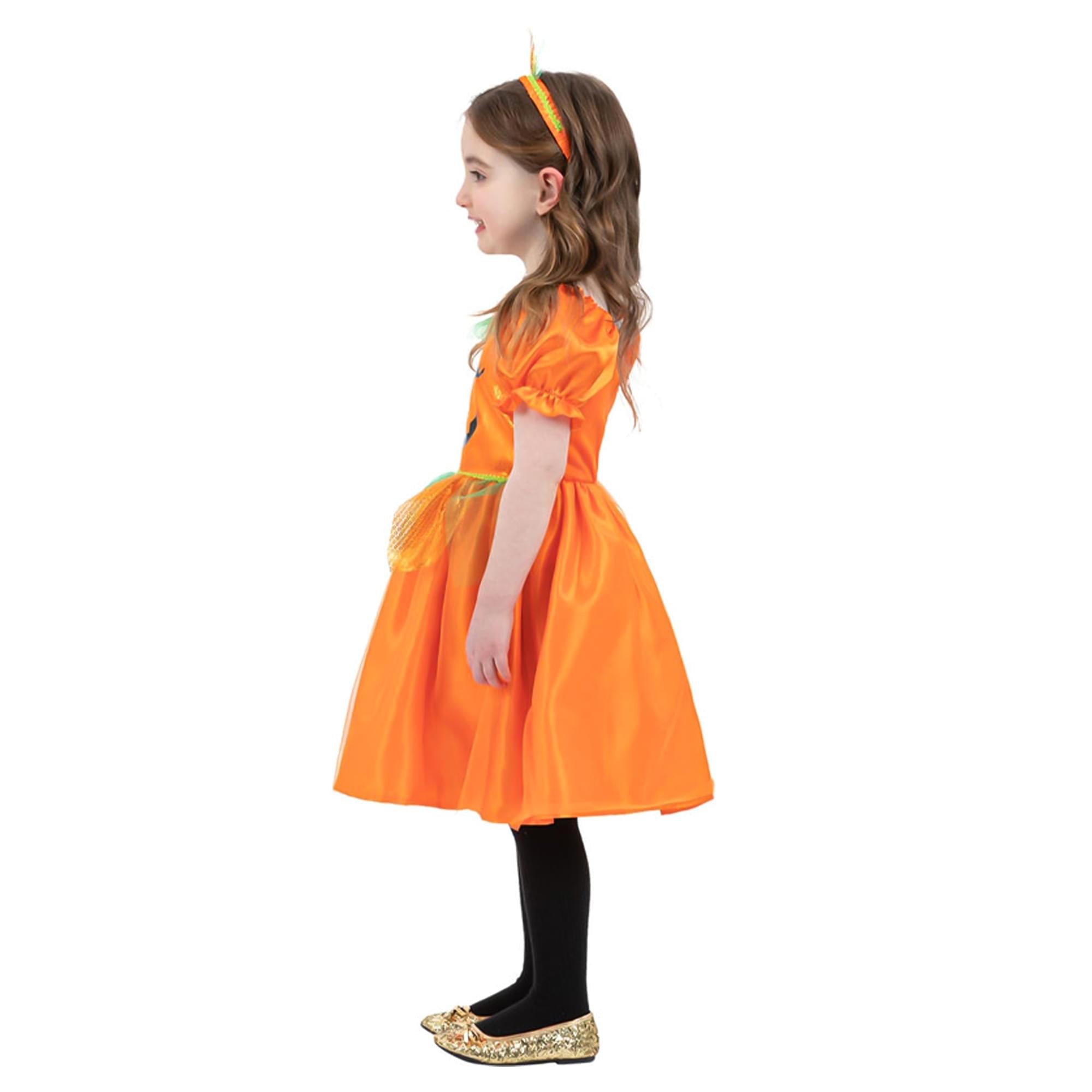 Girls Pumpkin Child Costume
