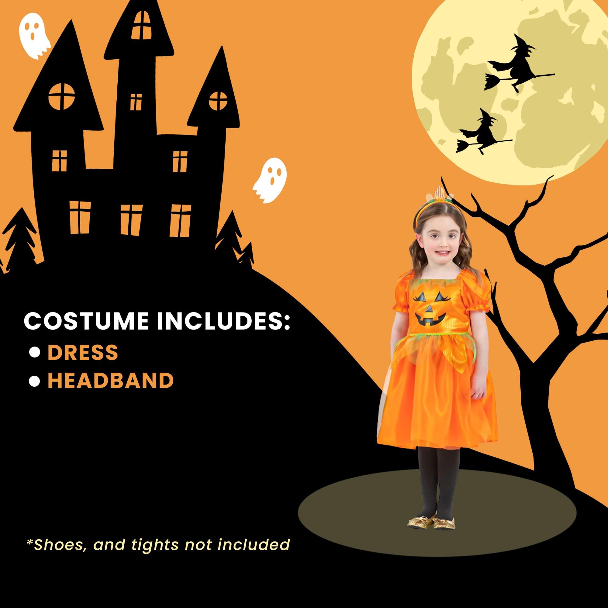 Girls Pumpkin Child Costume