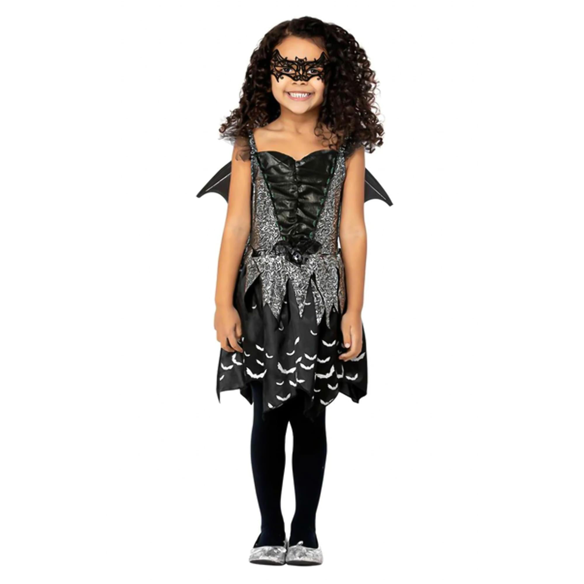 Girls Dark Bat Fairy Child Costume