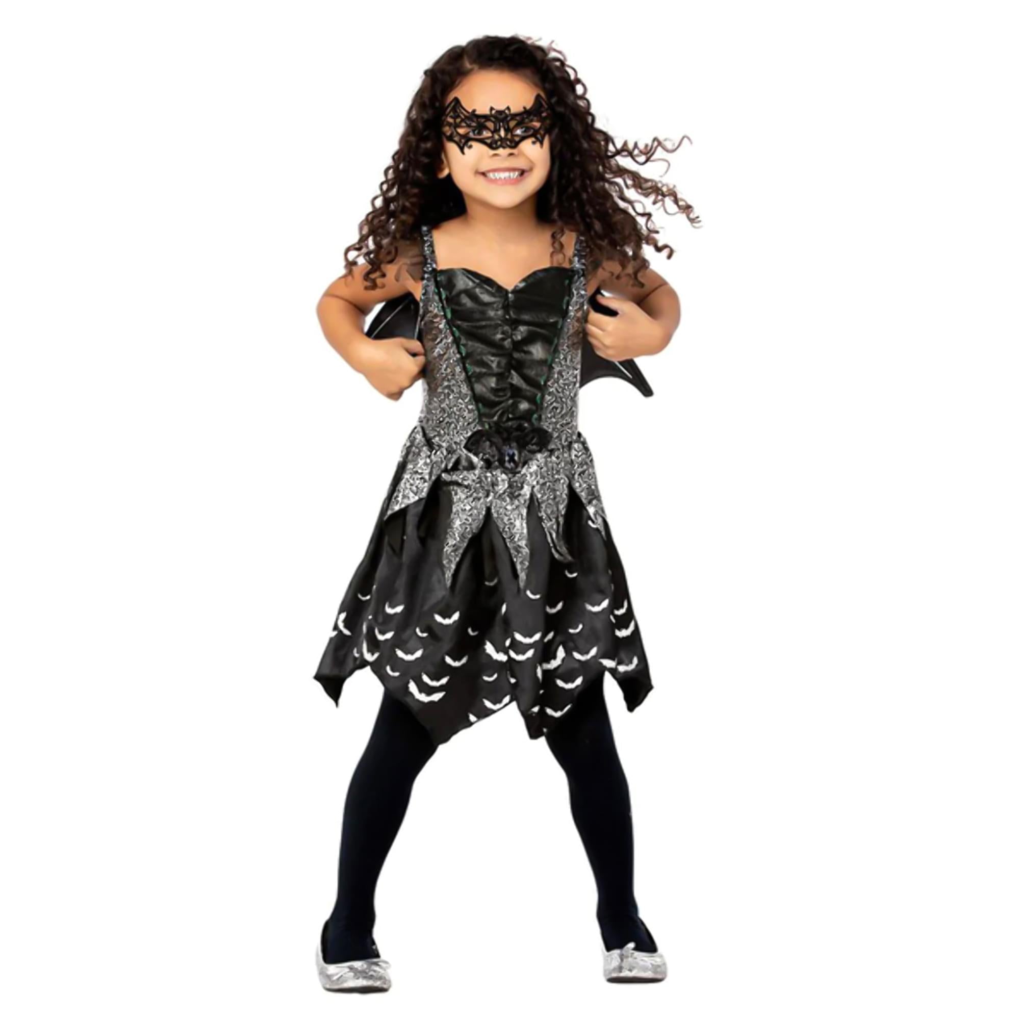 Girls Dark Bat Fairy Child Costume