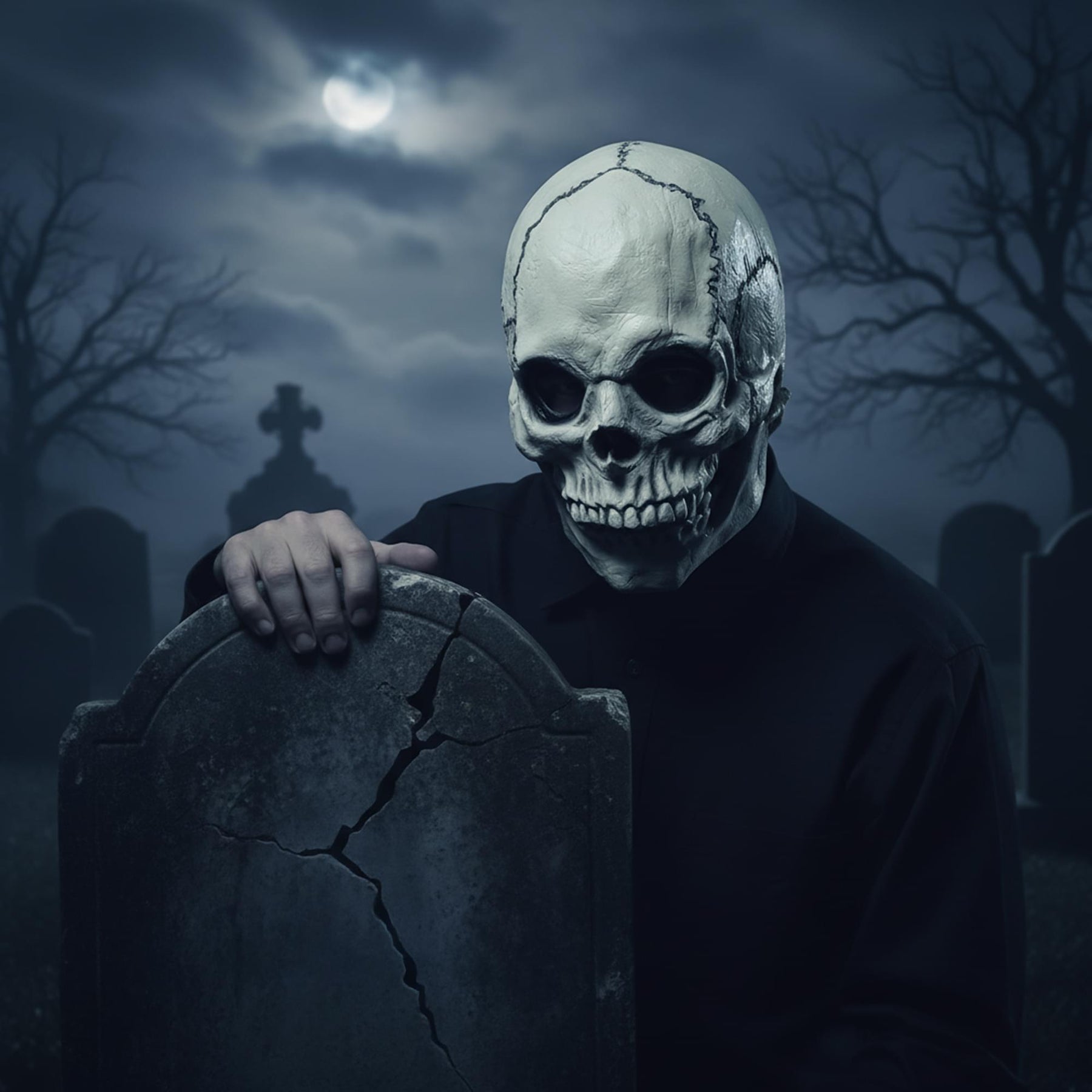 Skull Face Mask Costume Accessory