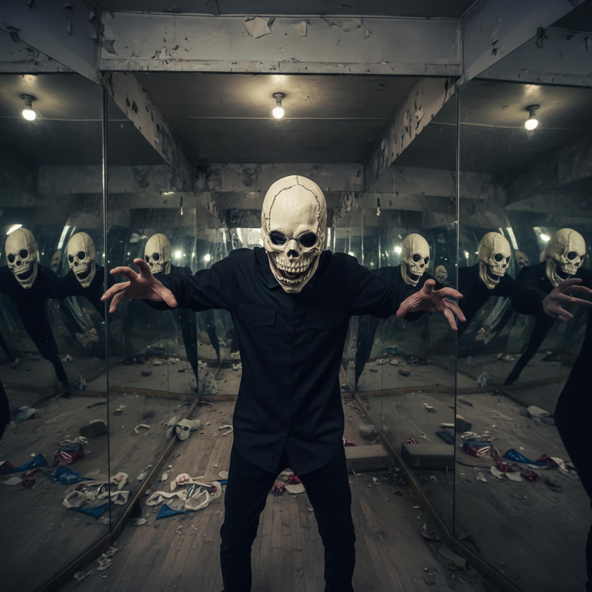 Skull Face Mask Costume Accessory