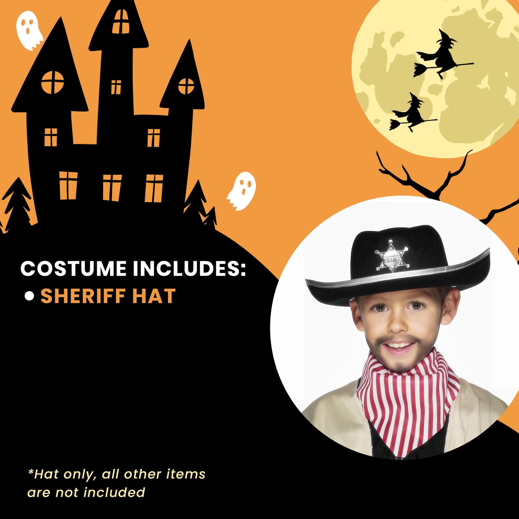 Kids Sheriff Hat Costume Accessory