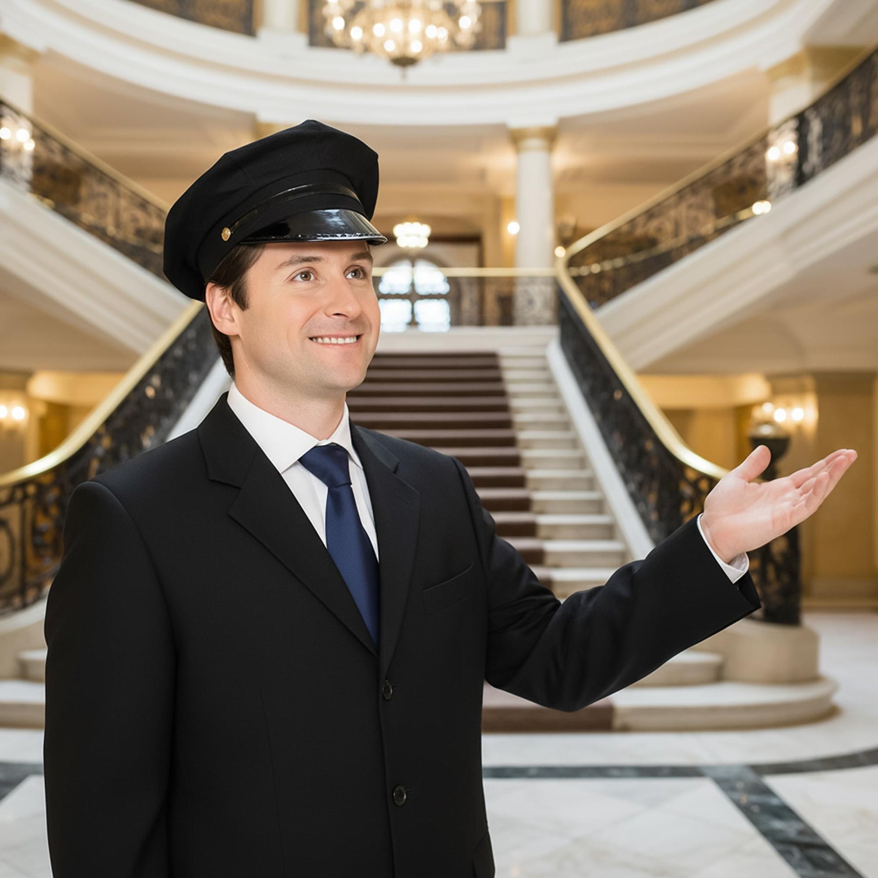 Chauffeur Hat Costume Accessory