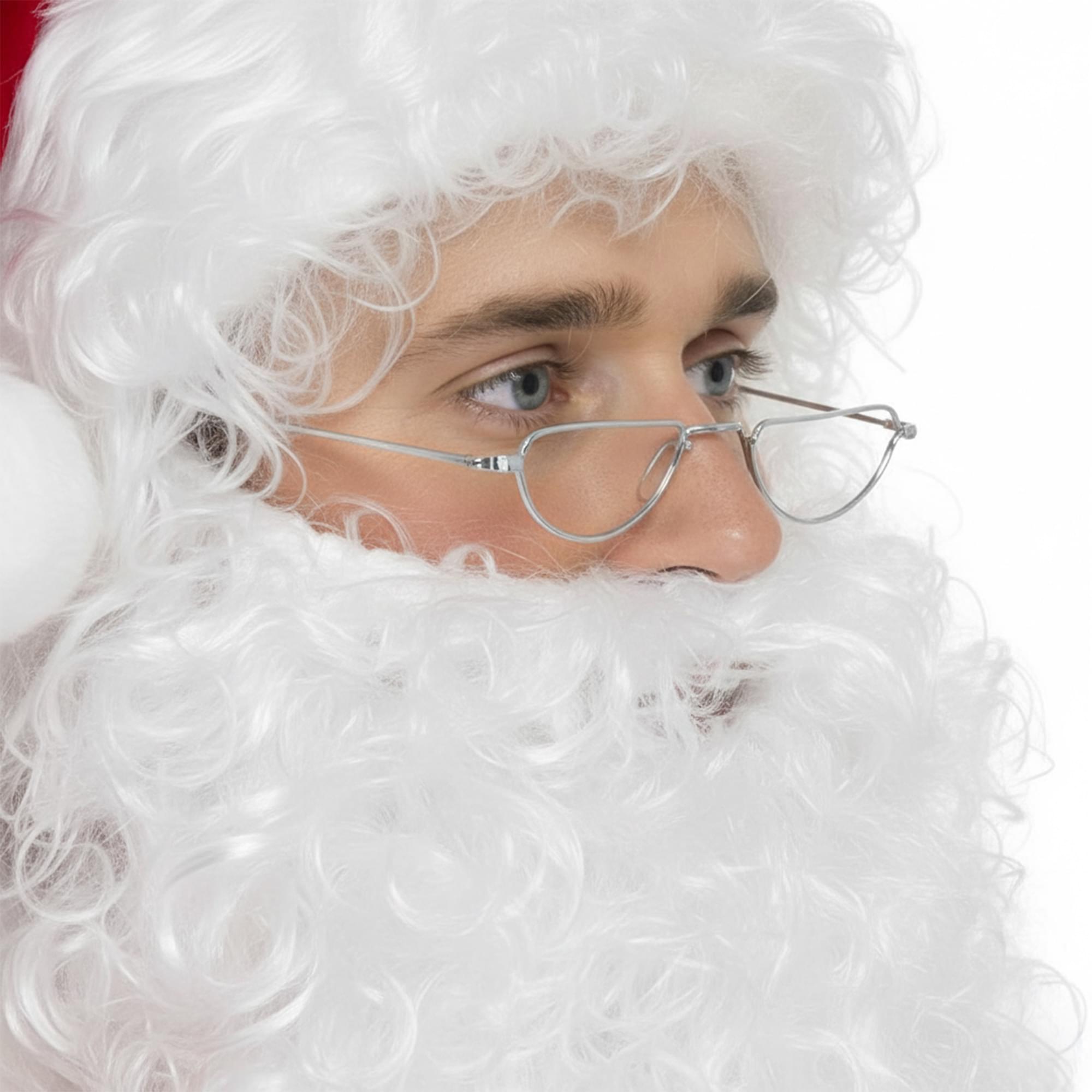 Half Moon Santa Glasses Adult Costume