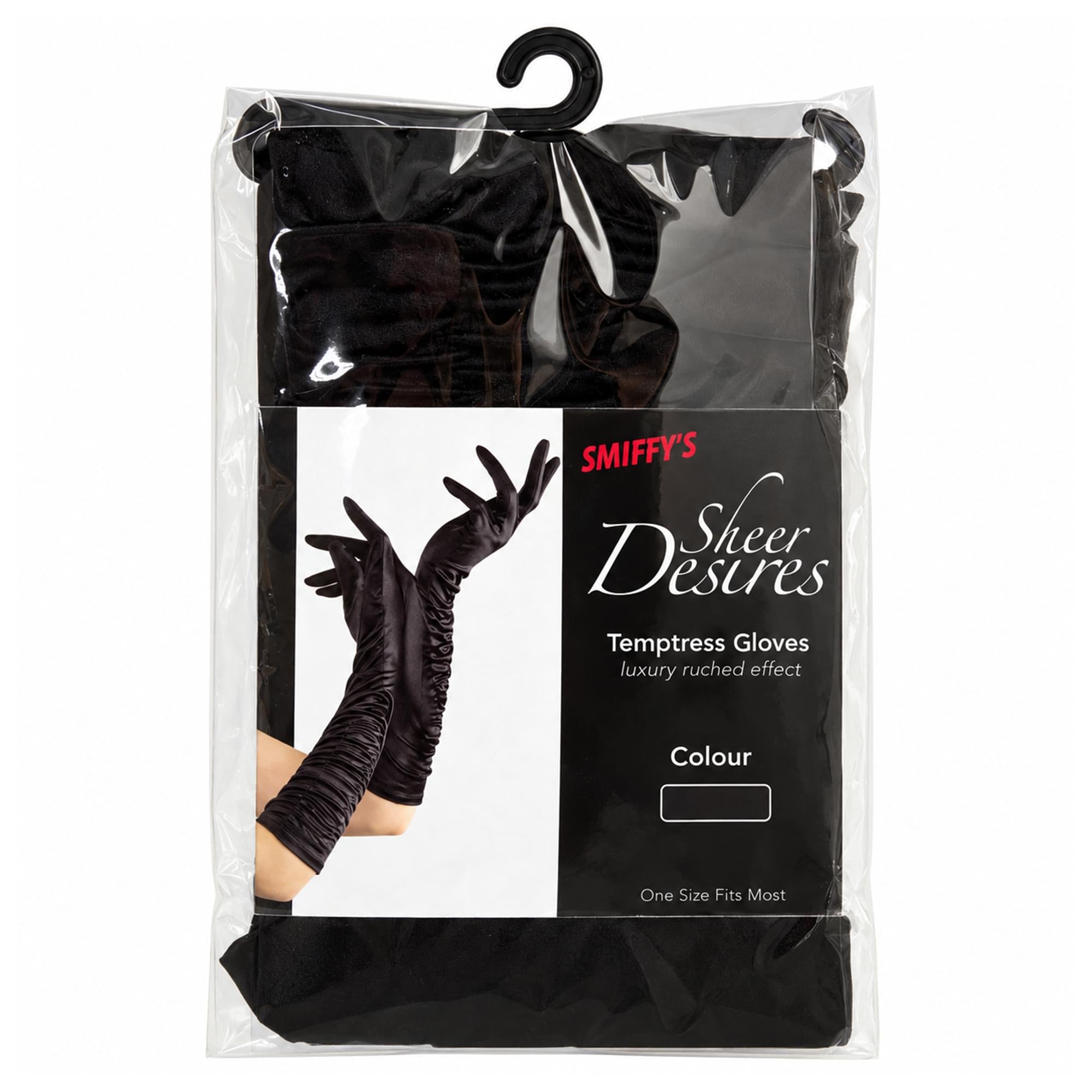Black Temptress Gloves Adult Costume Accessory