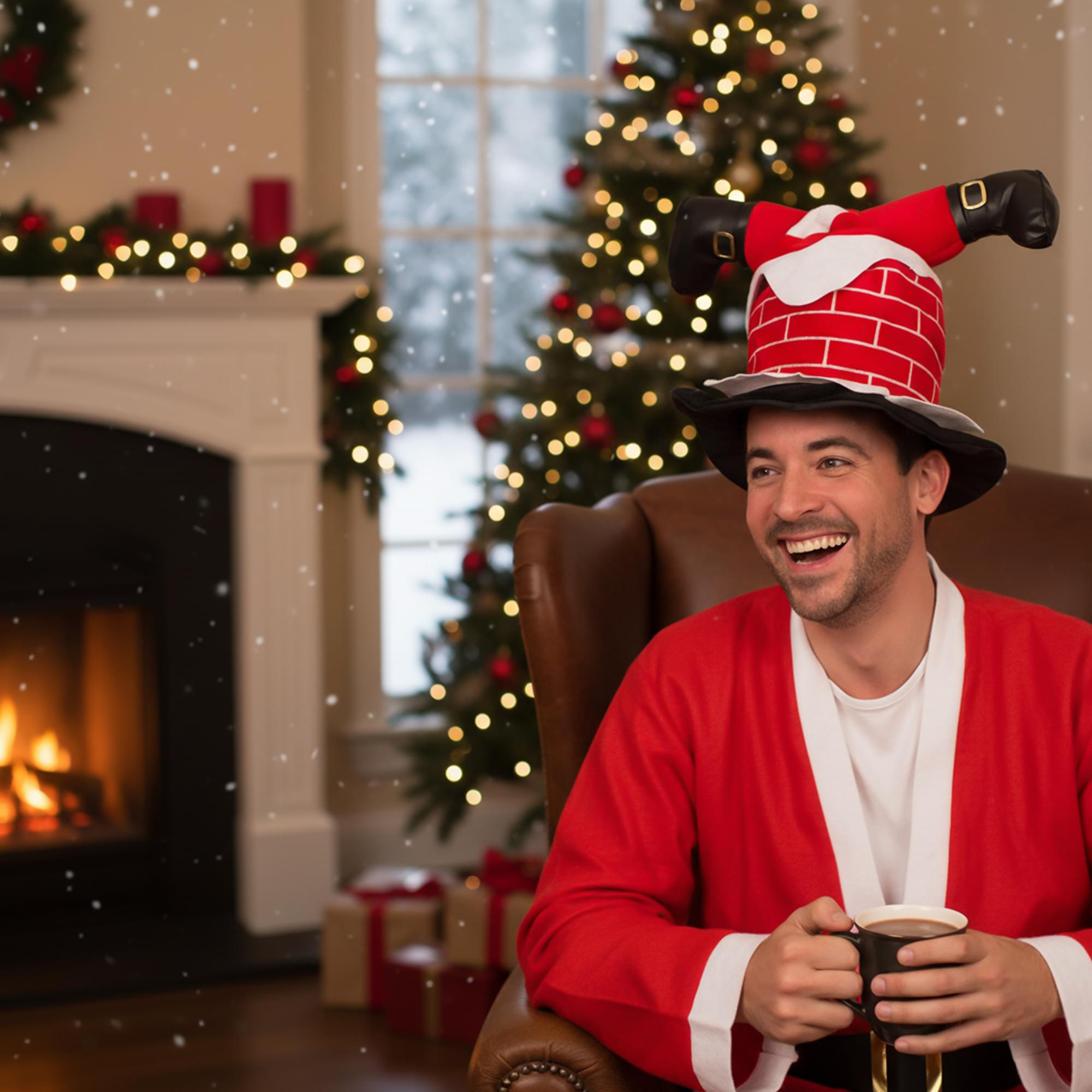 Chimney Santa Hat Costume Accessory