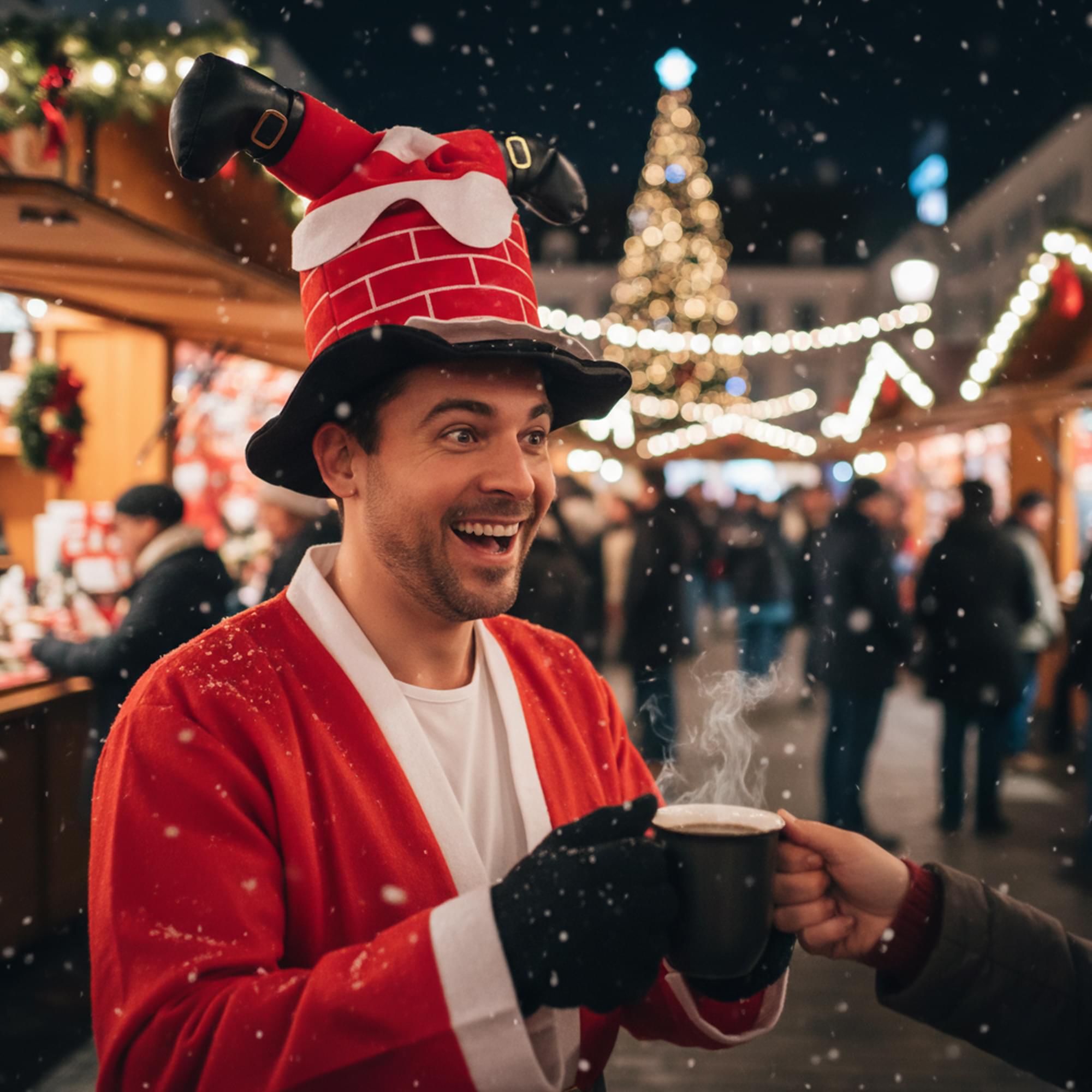 Chimney Santa Hat Costume Accessory