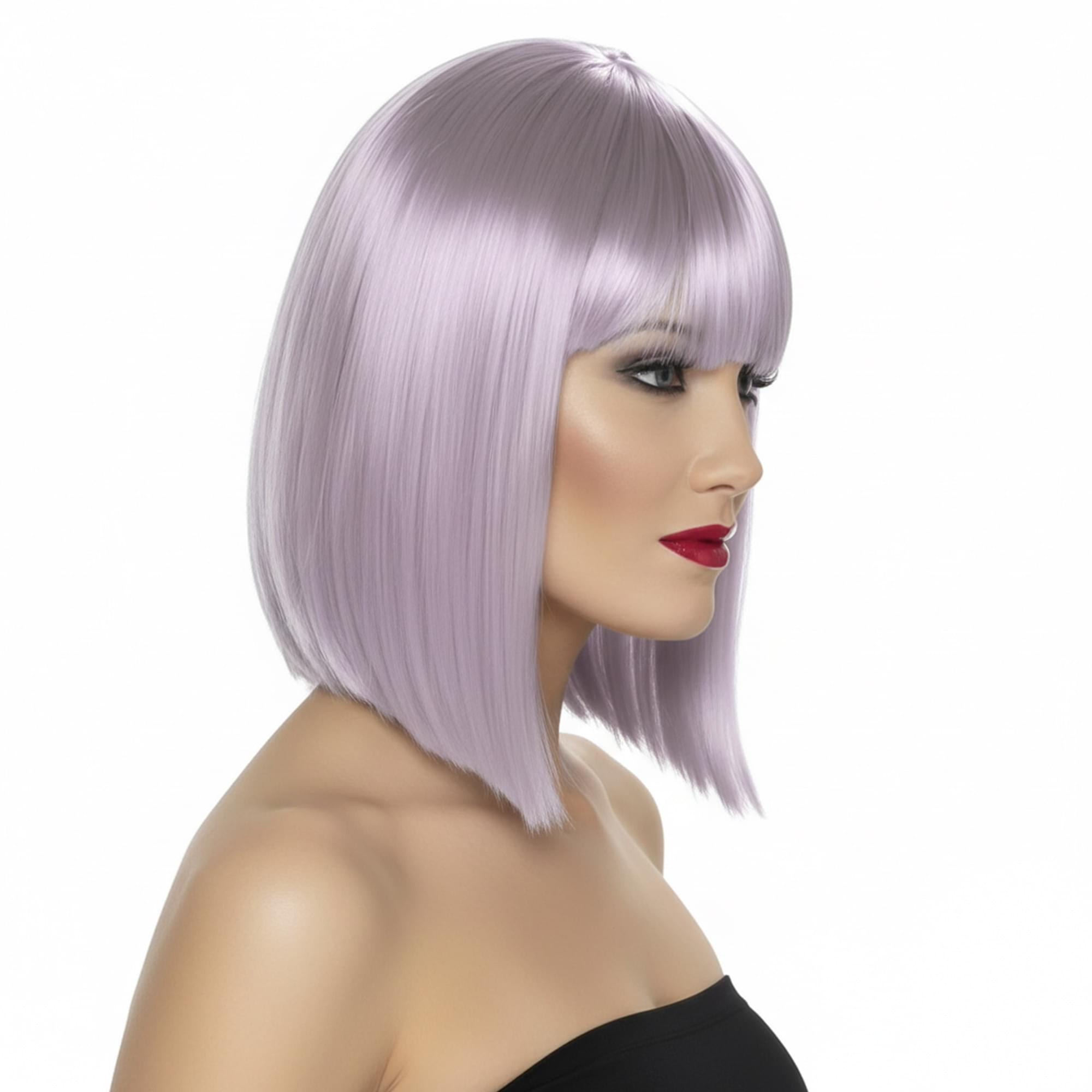 Glam Purple Wig Costume Accessory