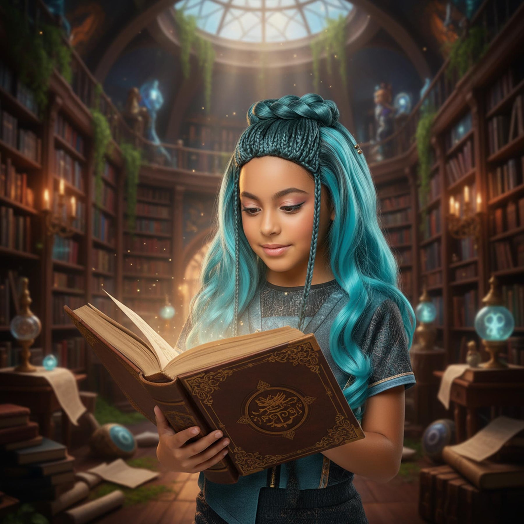 Disney Descendants Uma Wig Ombre Costume Accessory