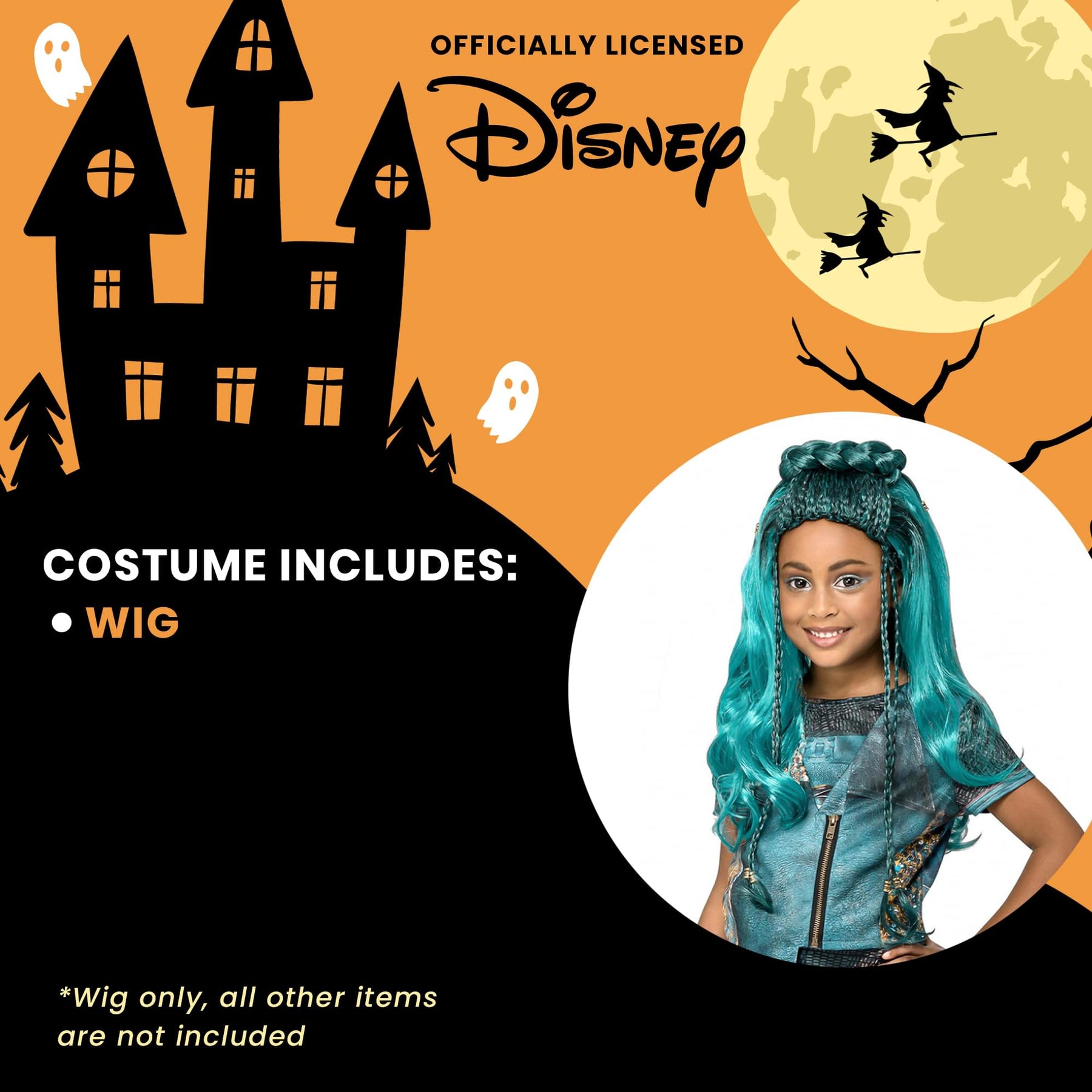 Disney Descendants Uma Wig Ombre Costume Accessory