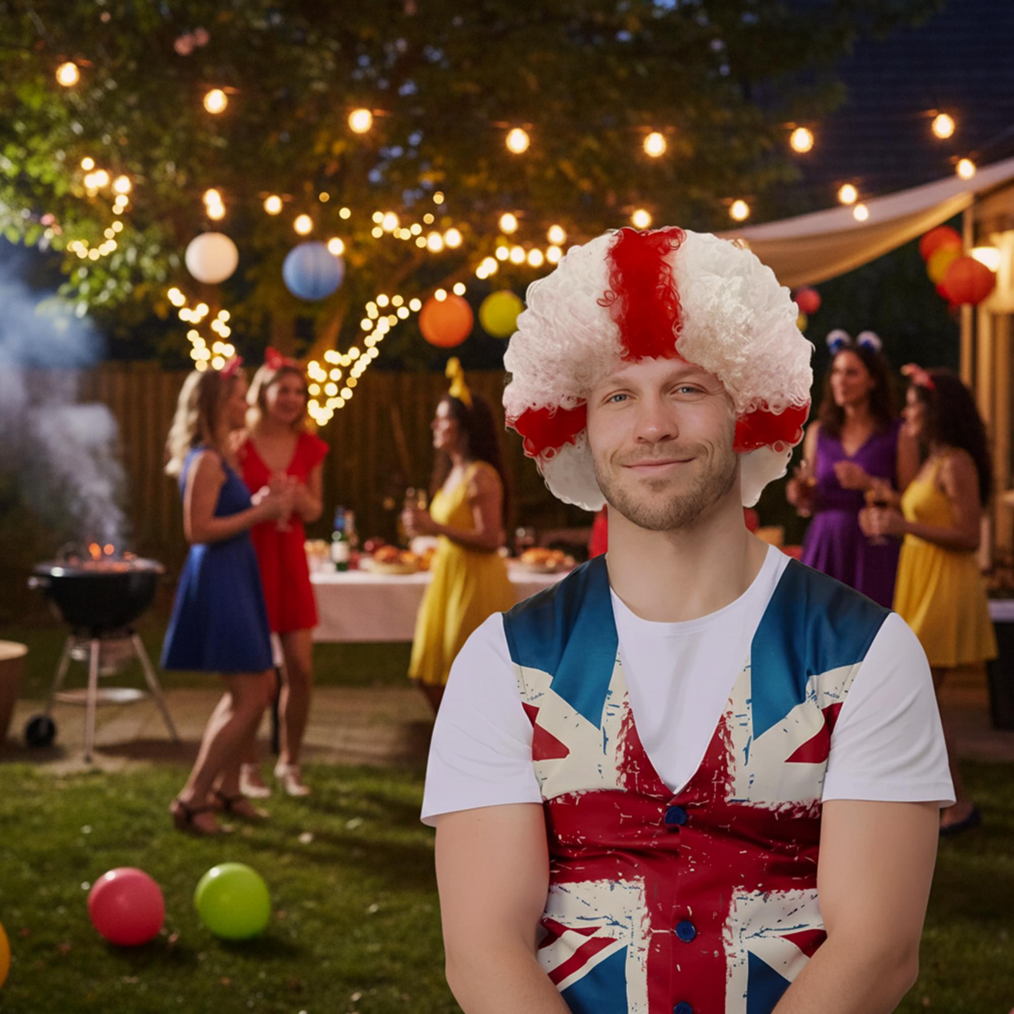 England Adult Costume Afro Wig