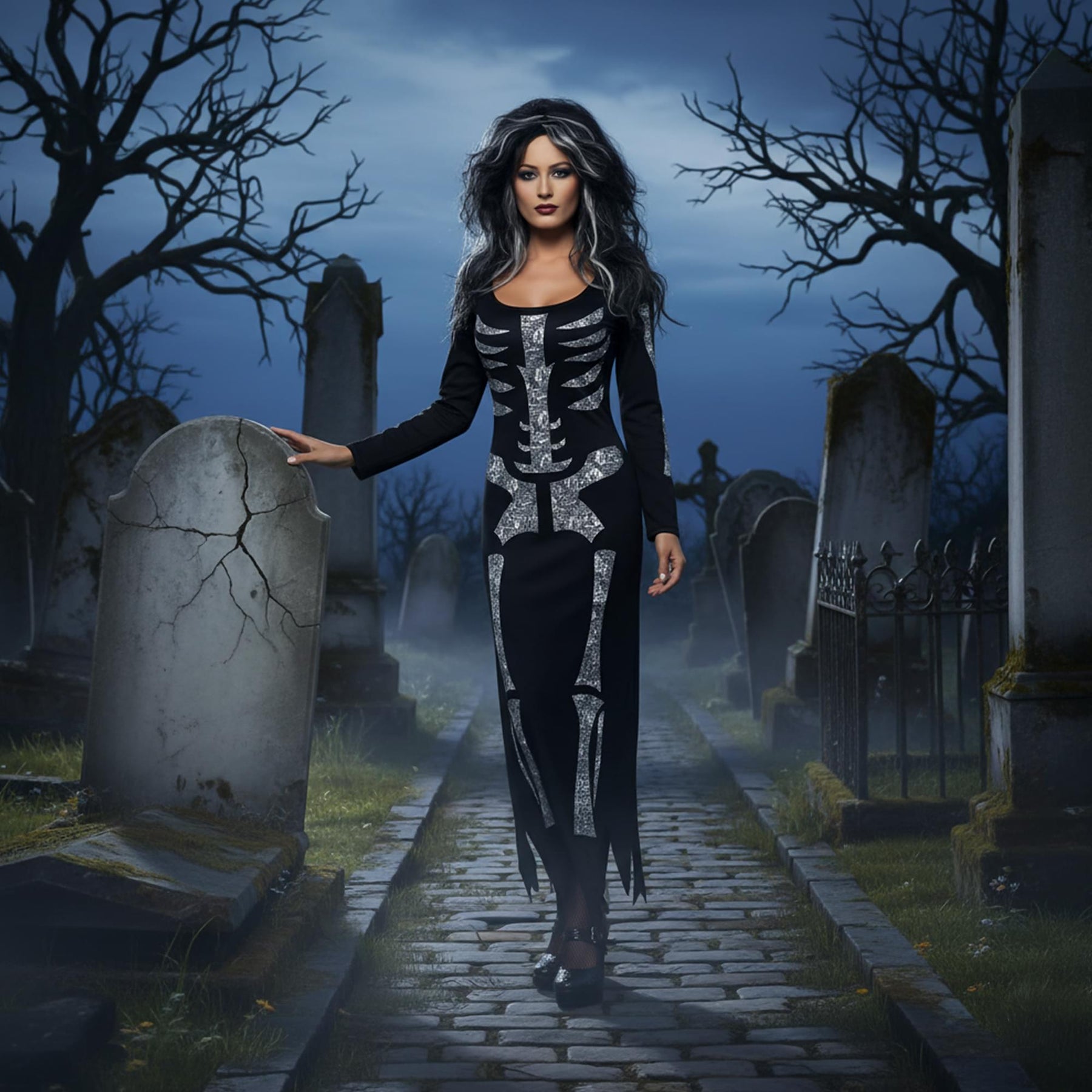 Skeleton Dress Adult Costume