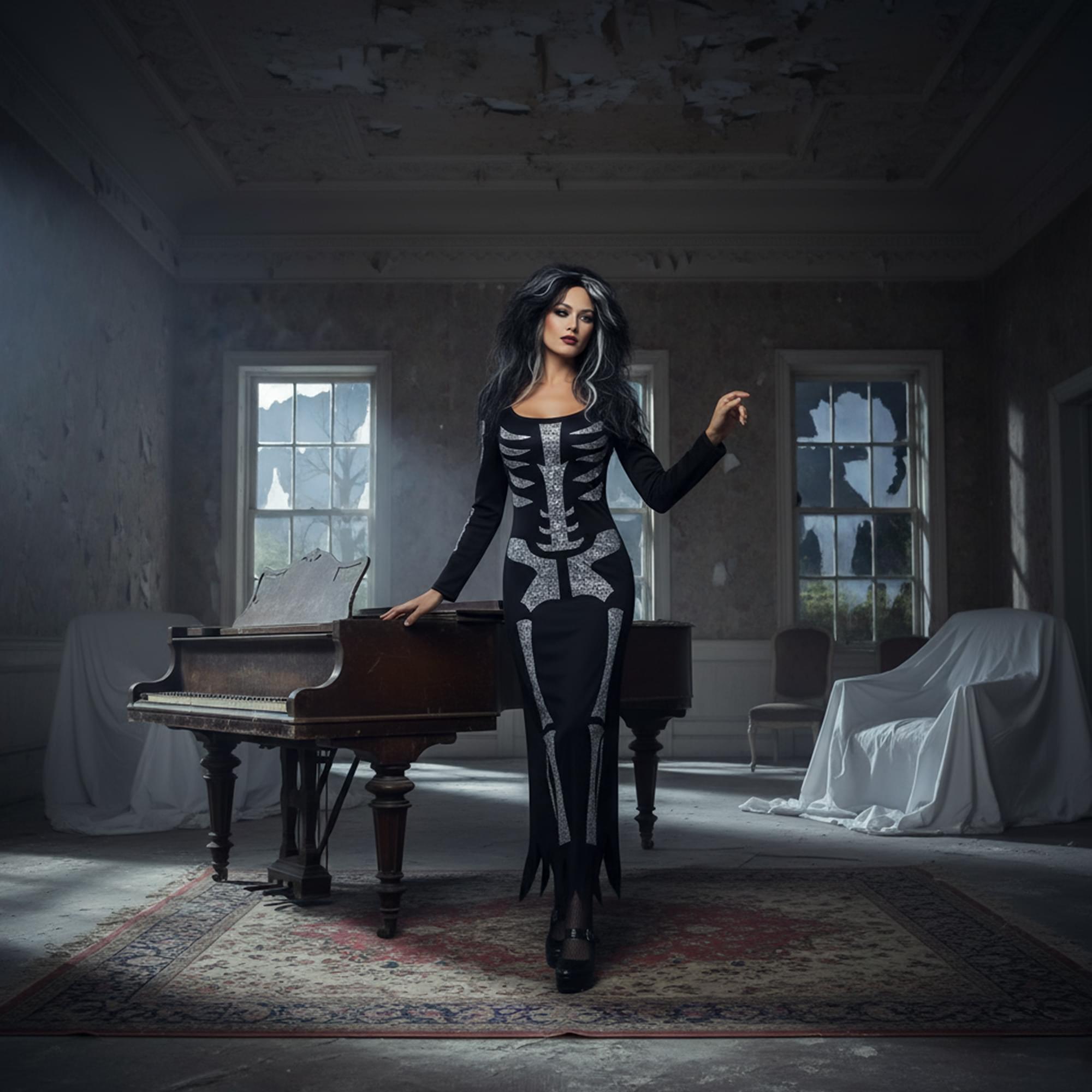 Skeleton Dress Adult Costume