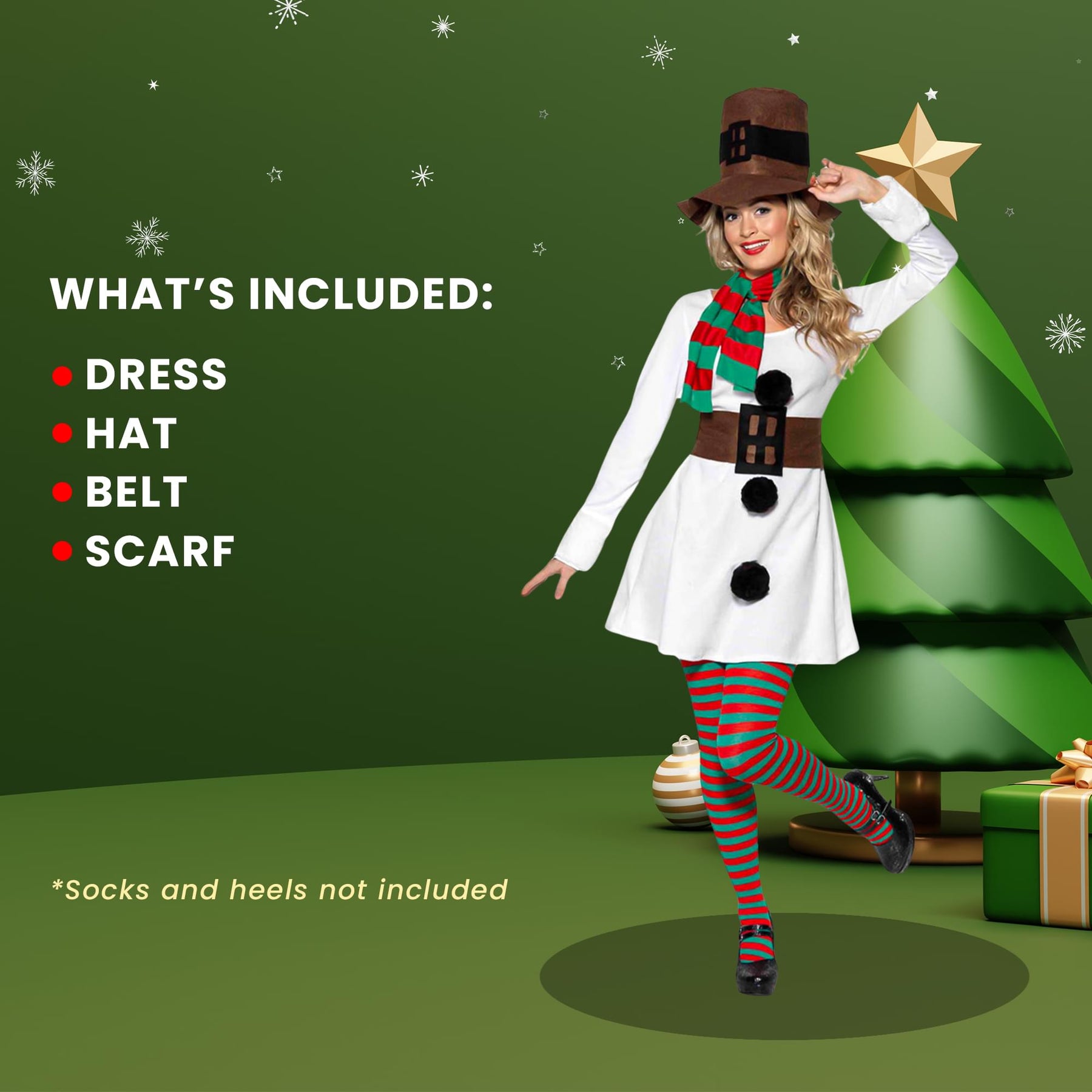Miss Snowman Adult Costume