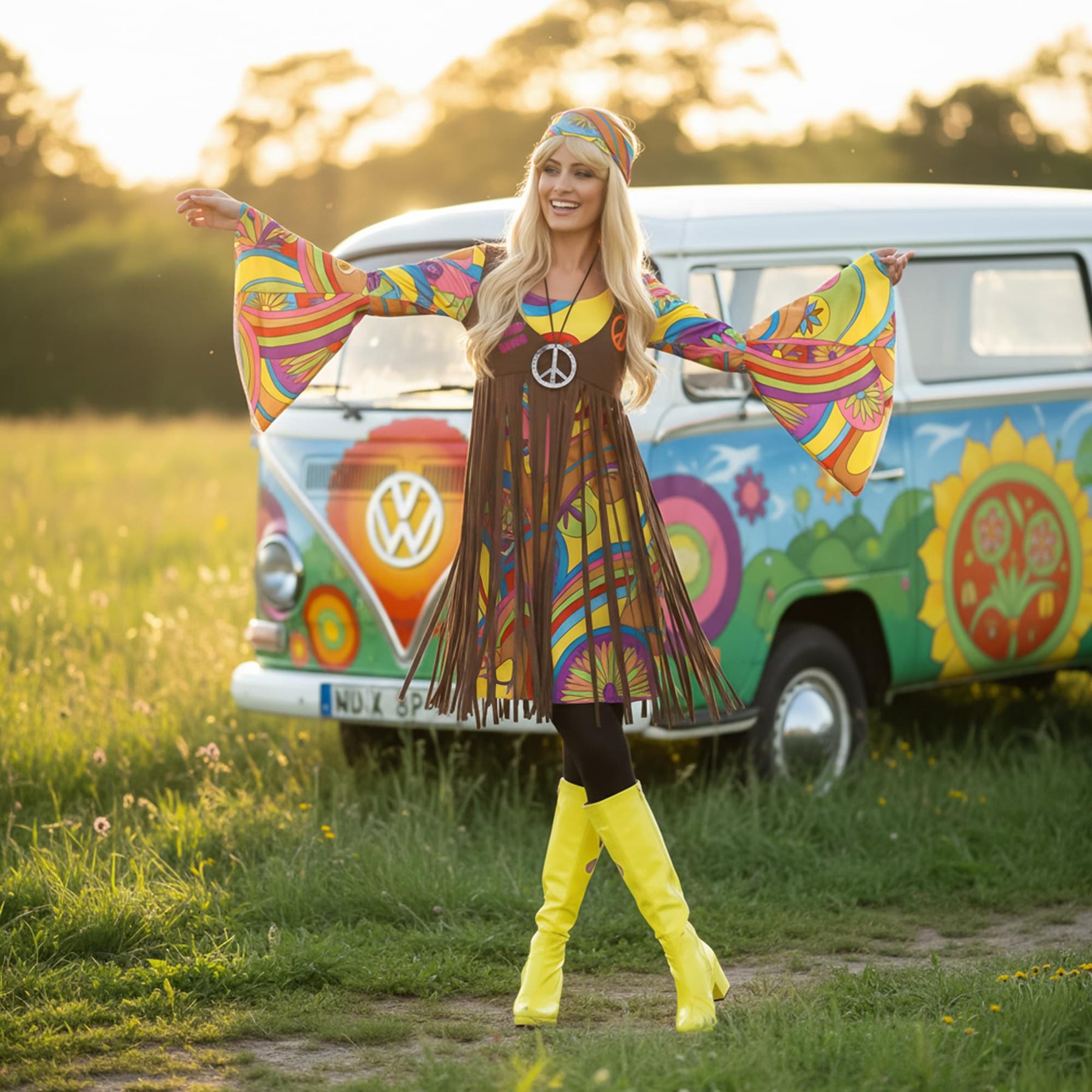 1960 Groovy Lady Adult Costume