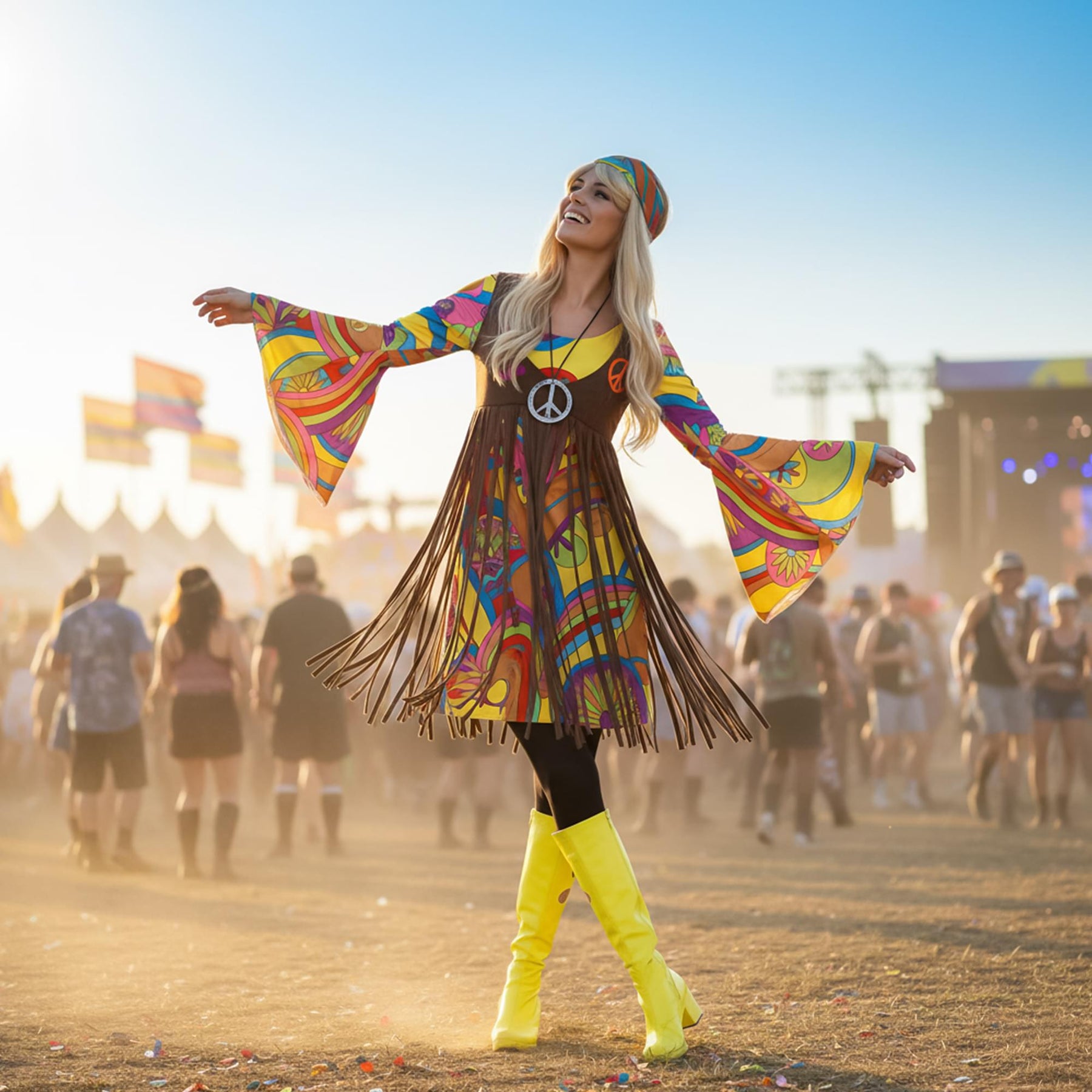 1960 Groovy Lady Adult Costume