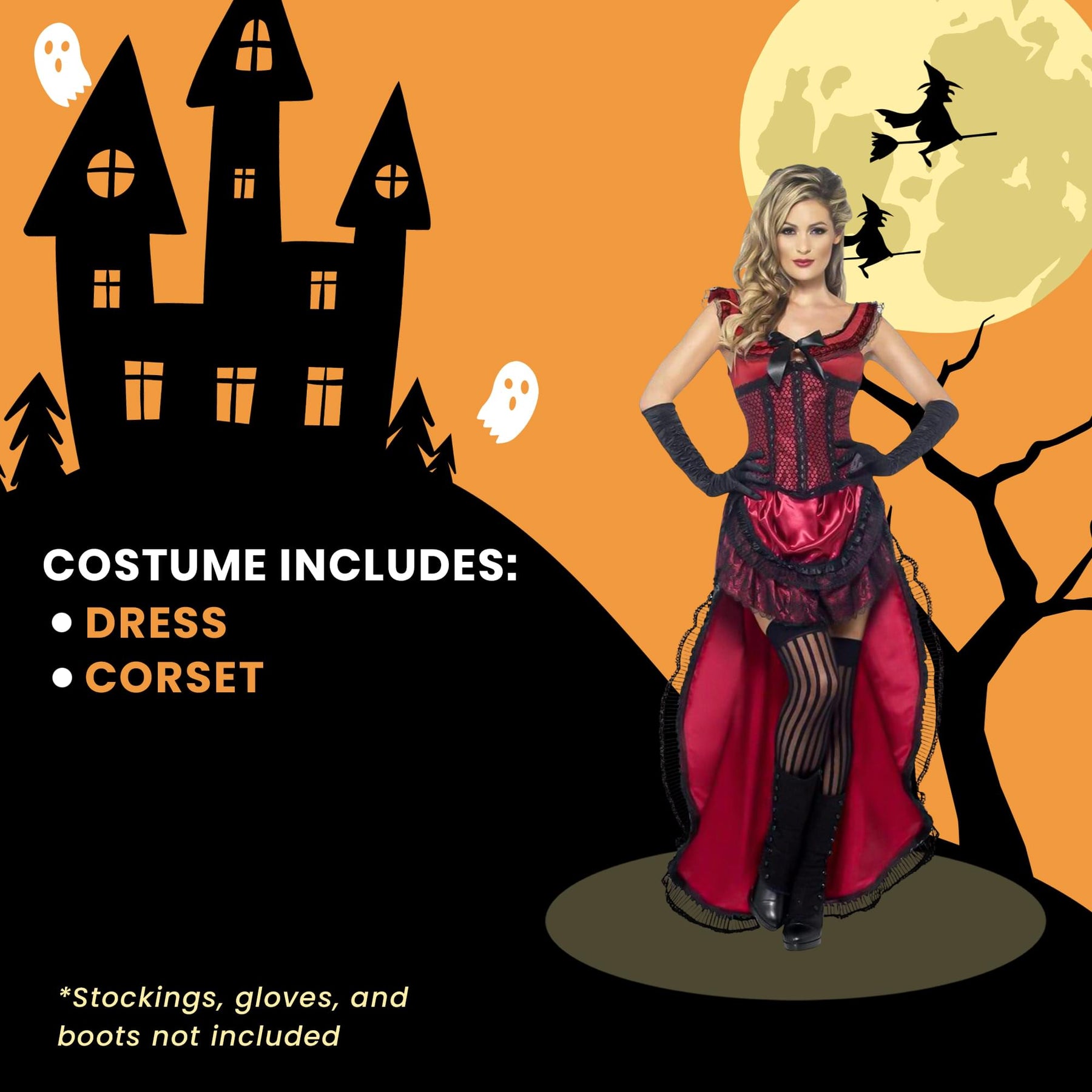 Western Authentic Brothel Babe Adult Costume