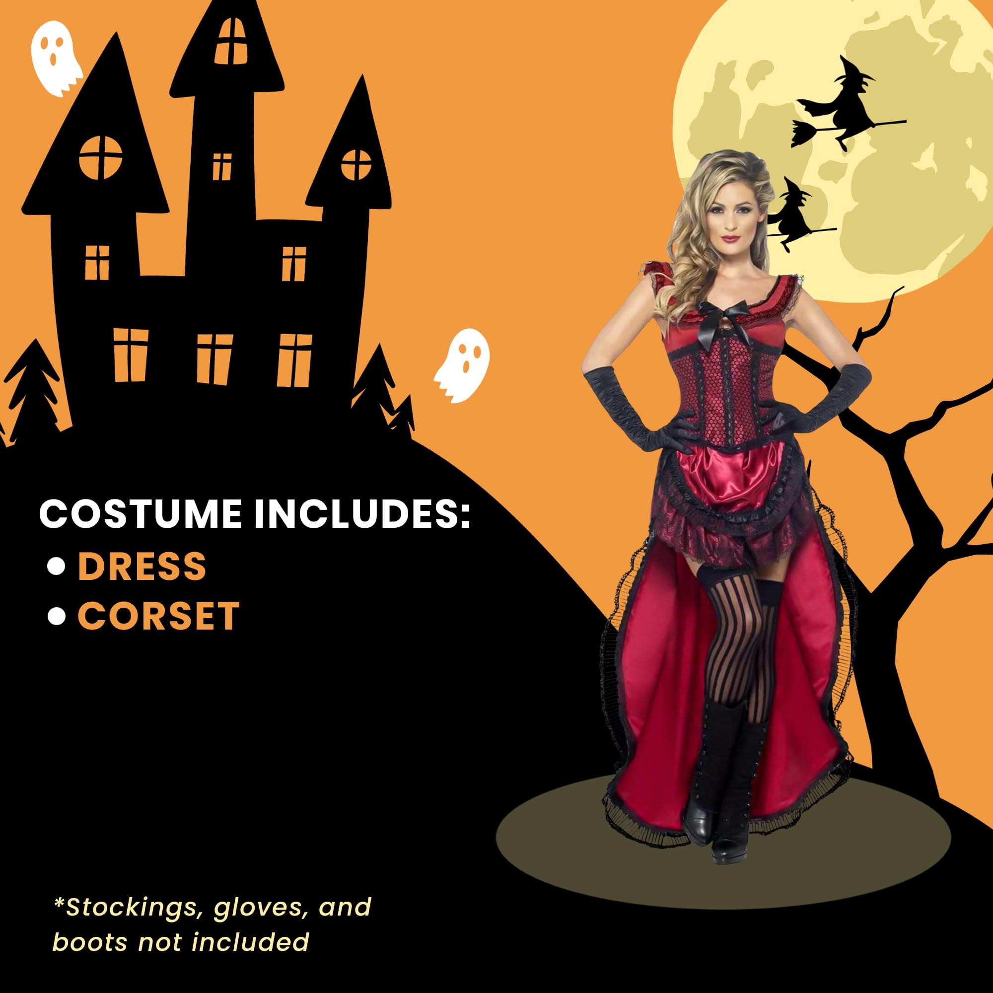 Western Authentic Brothel Babe Adult Costume