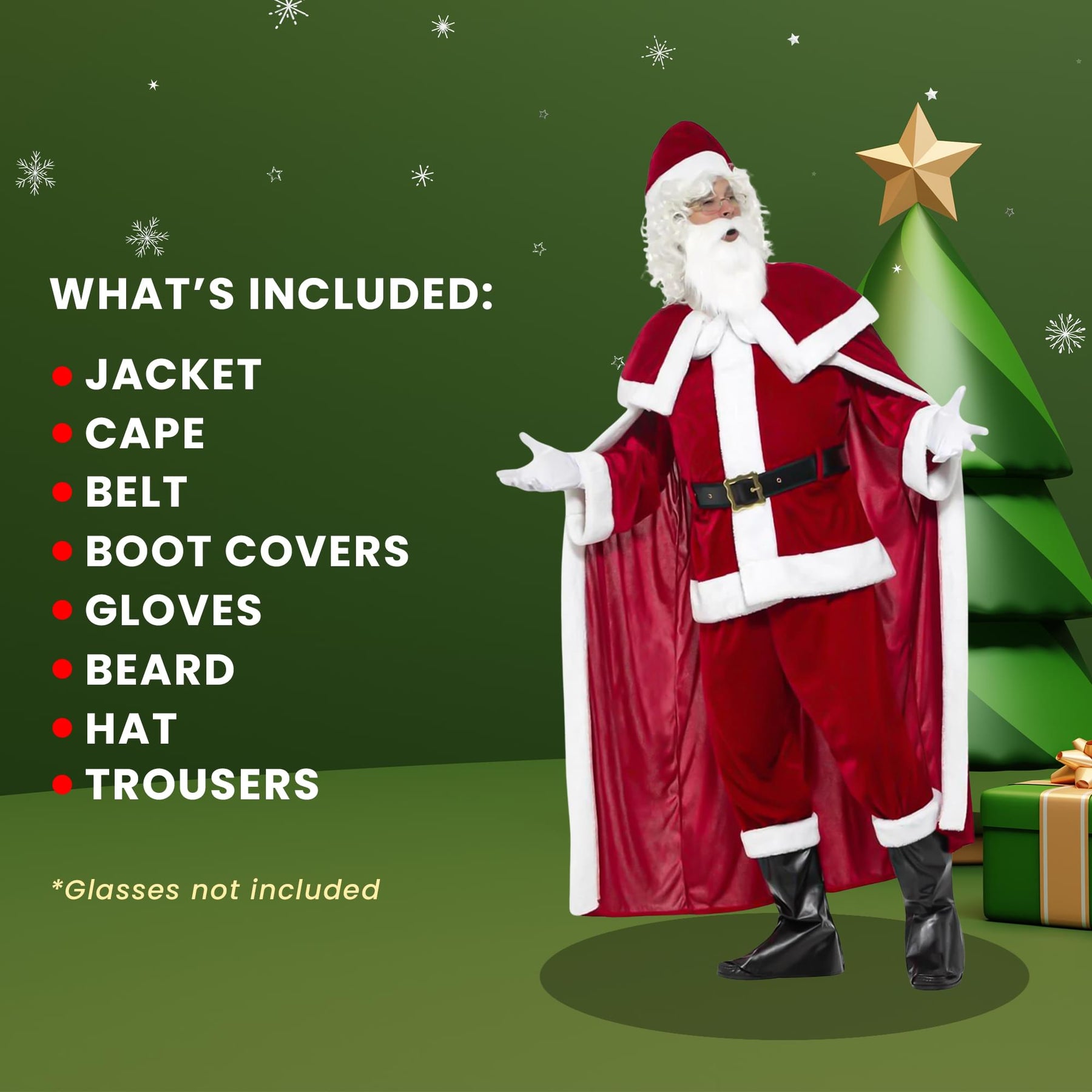 Santa Claus with Trousers Adult Costume