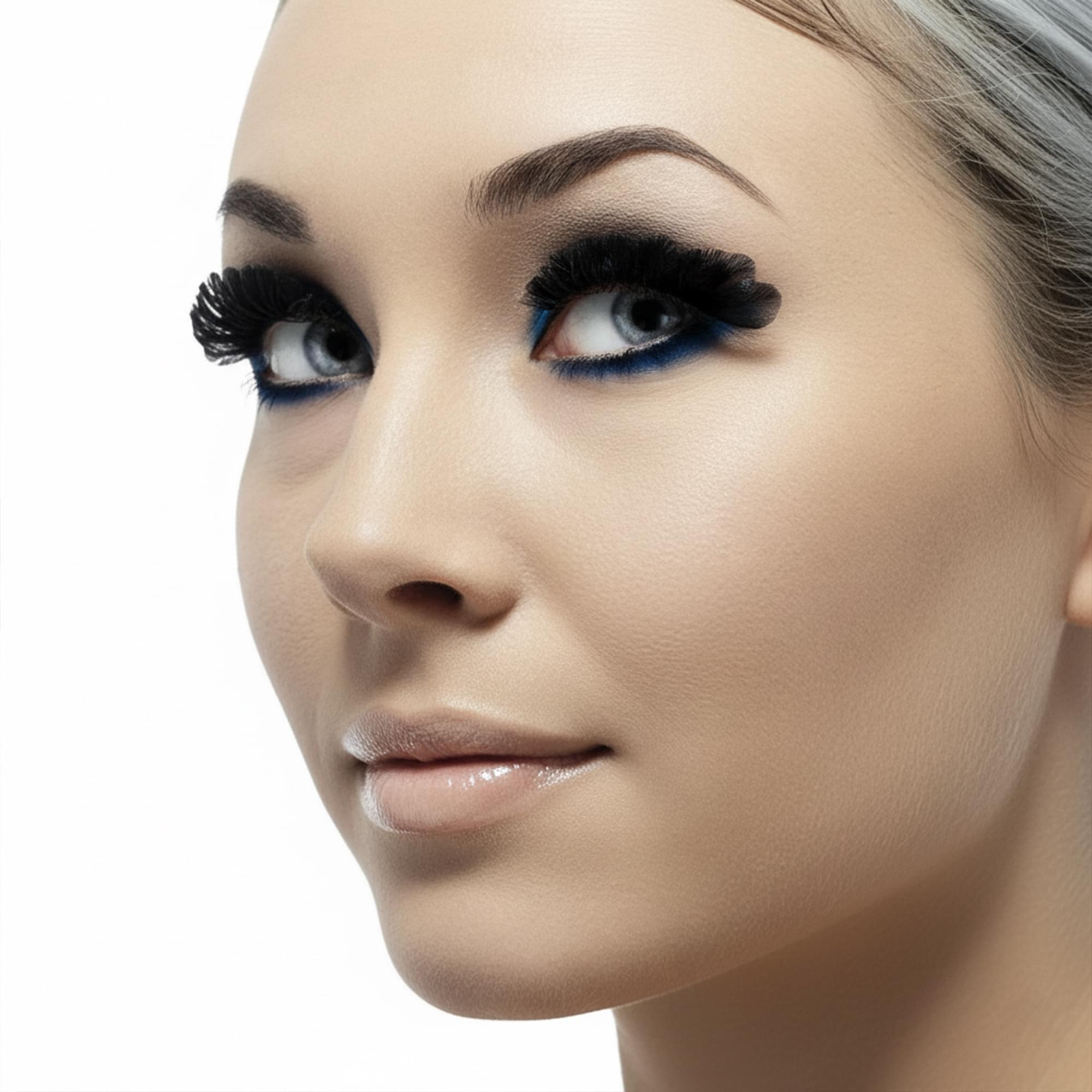 Black Feather Eyelashes Adult Costume