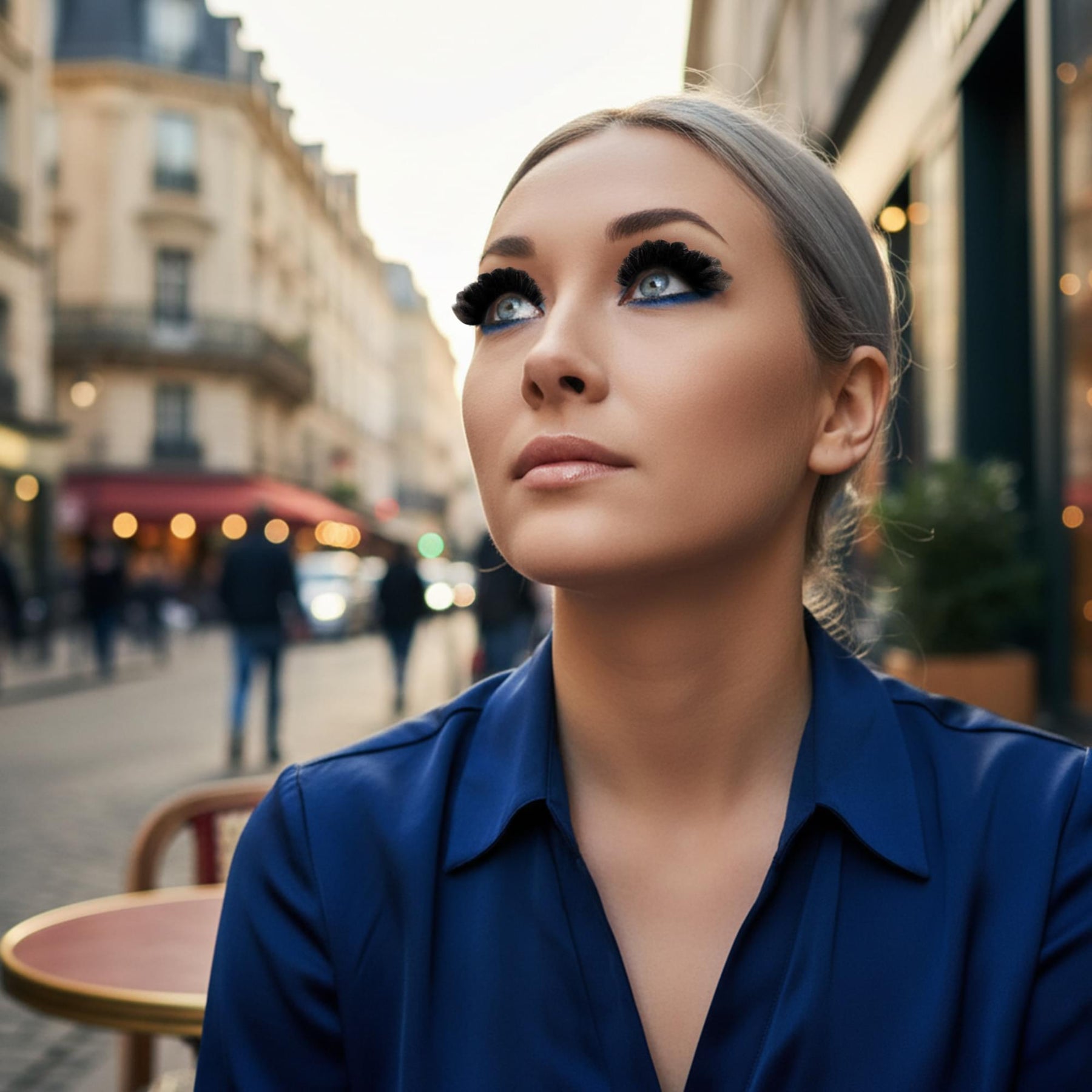 Black Feather Eyelashes Adult Costume