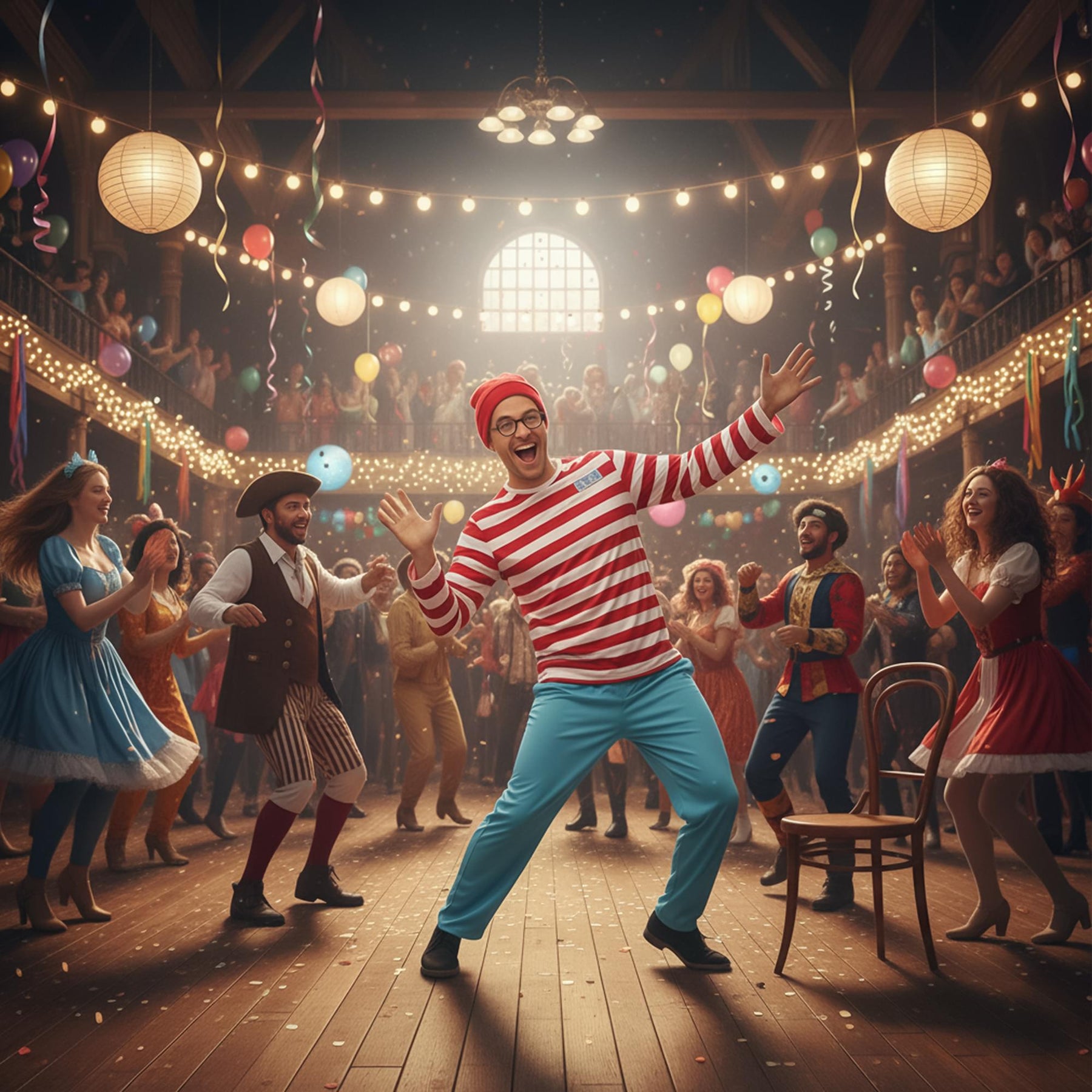 Where Wally Adult Costume