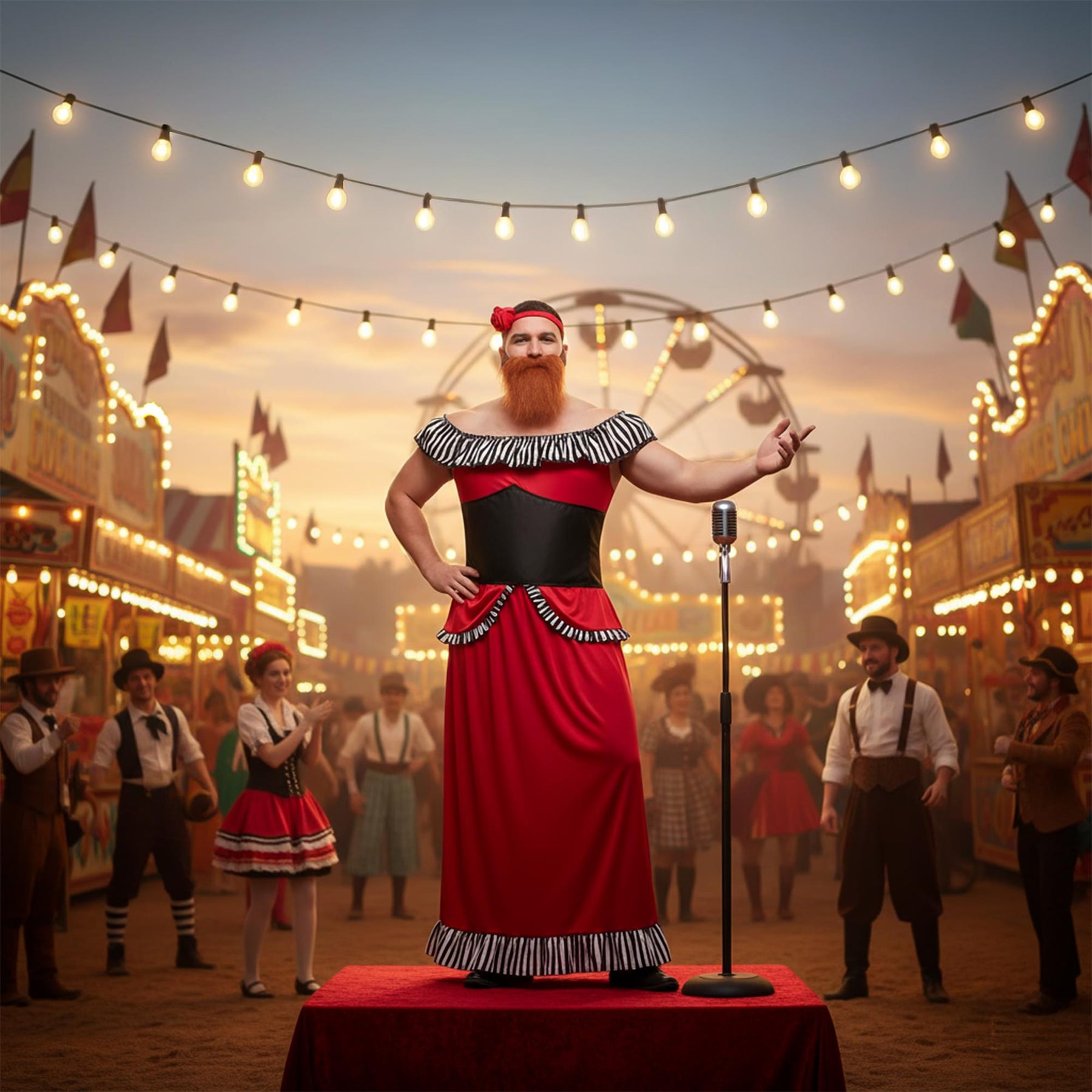 Bearded Lady Costume Accessory