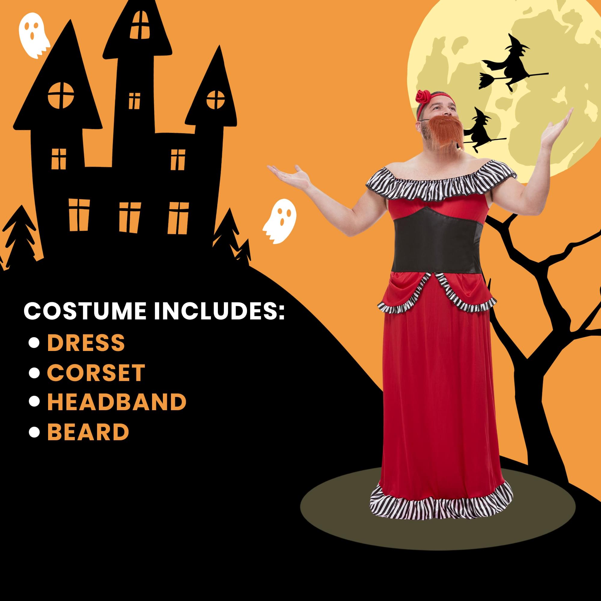 Bearded Lady Costume Accessory