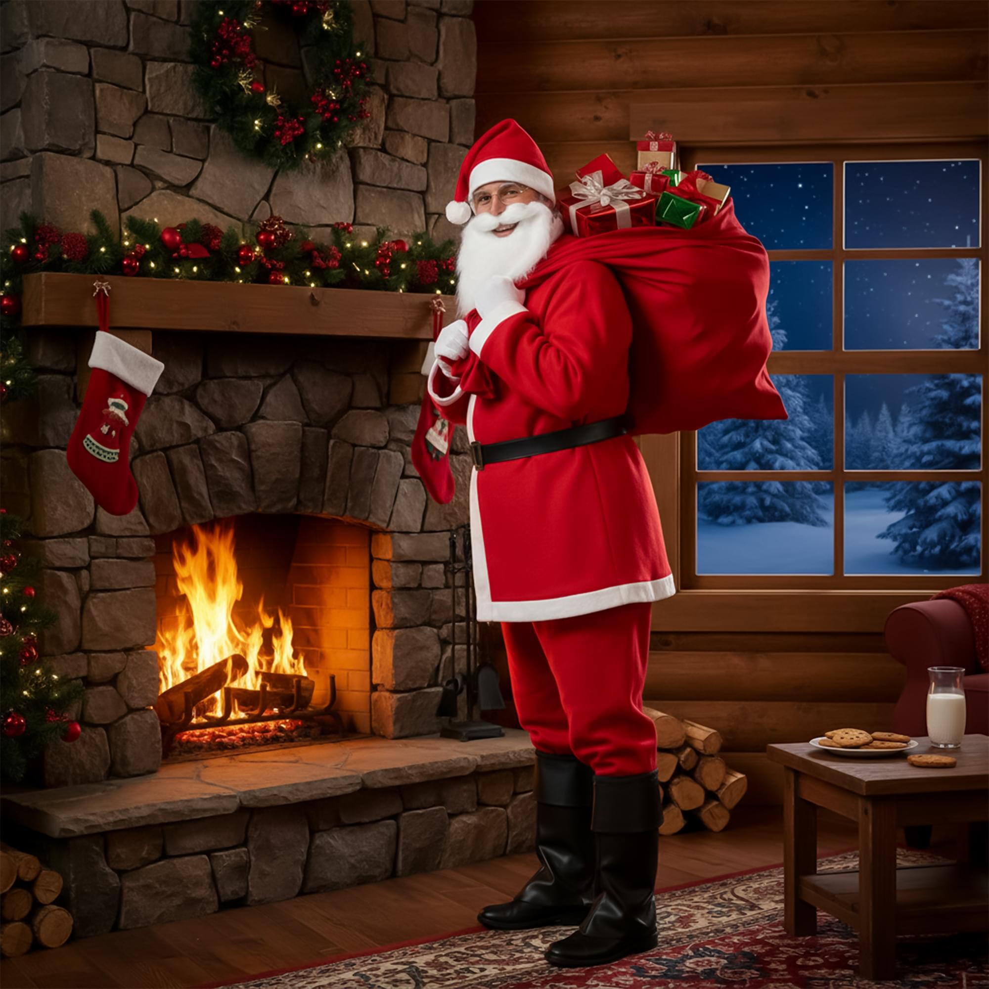 Santa Chest Adult Costume