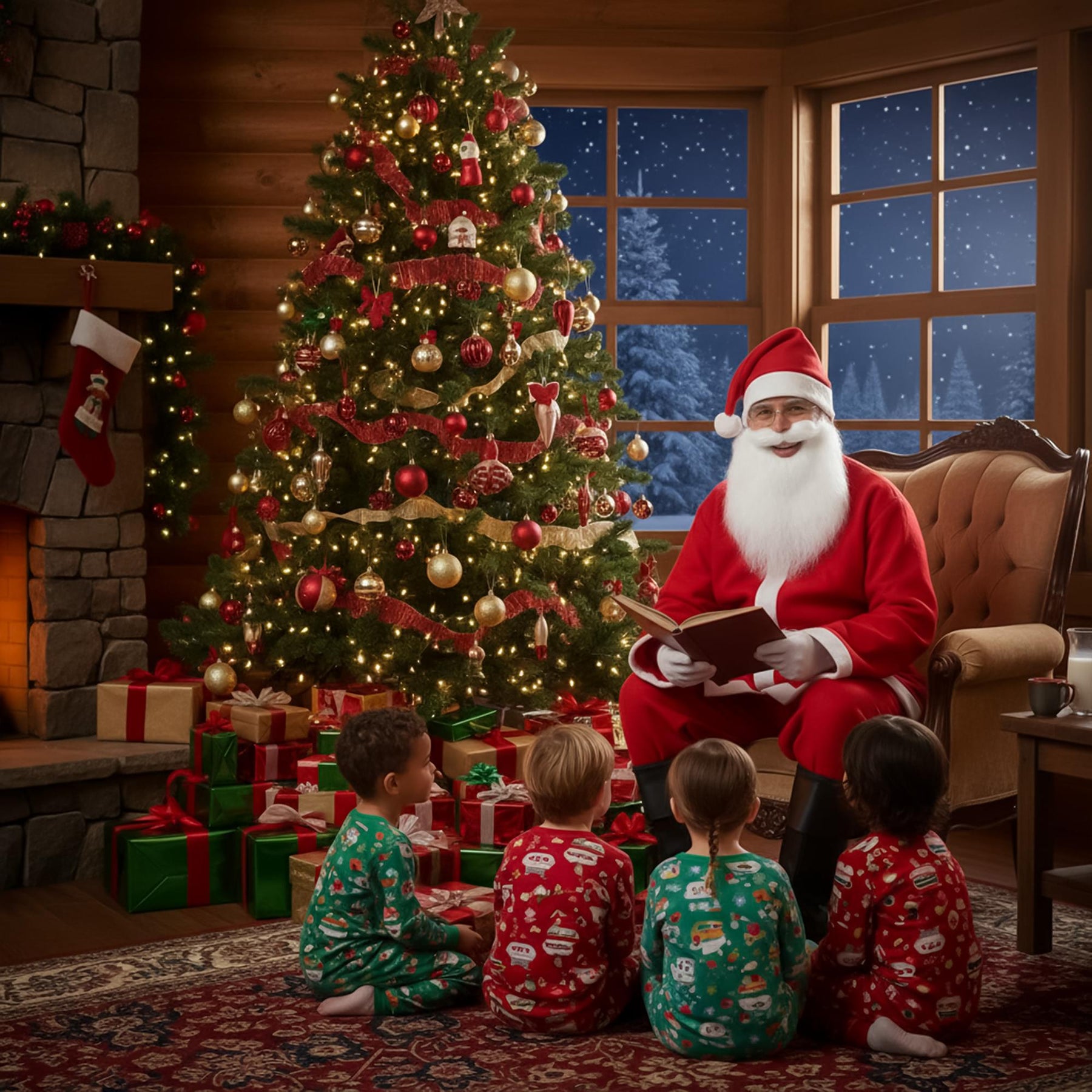 Santa Chest Adult Costume