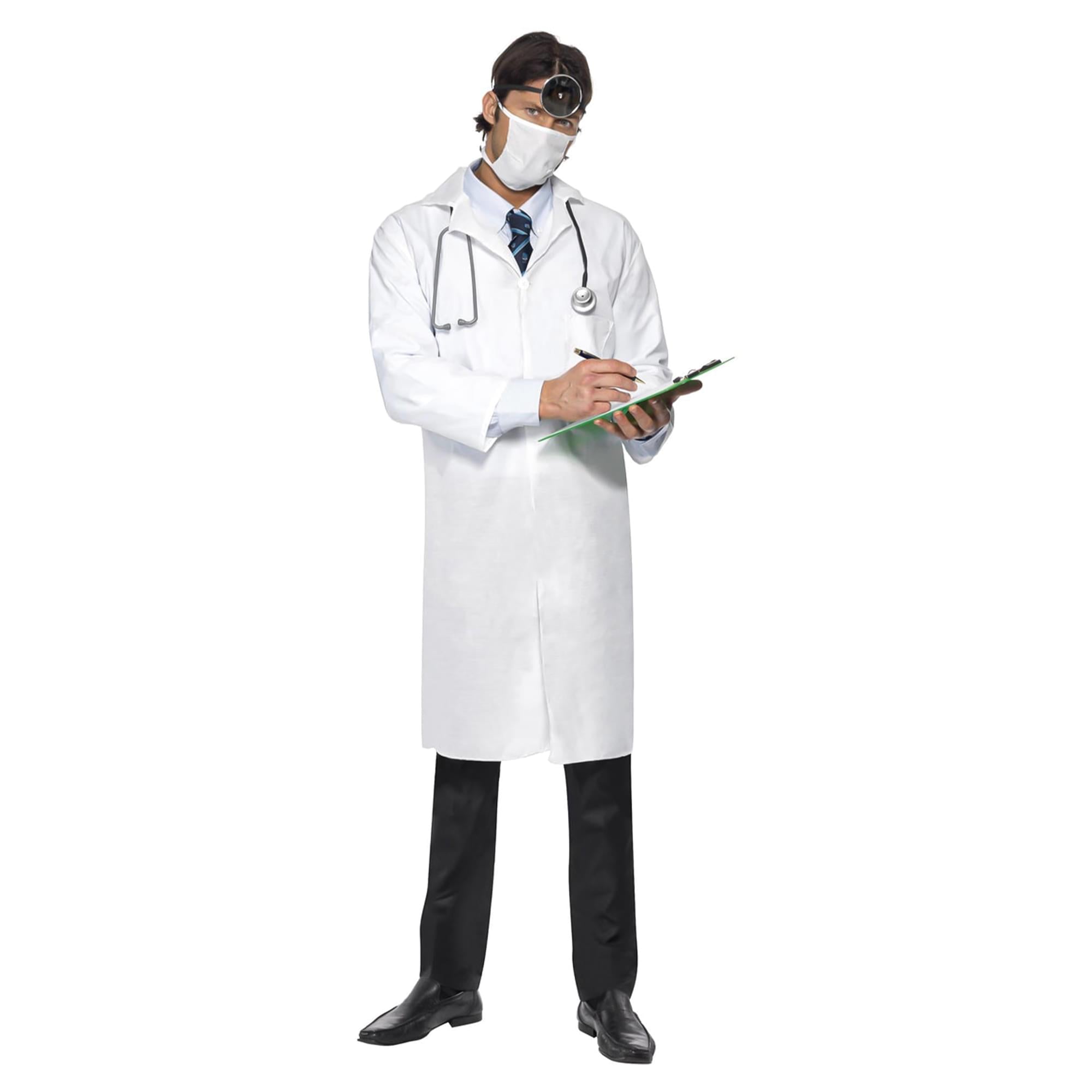 Doctor White Coat Chest Adult Costume