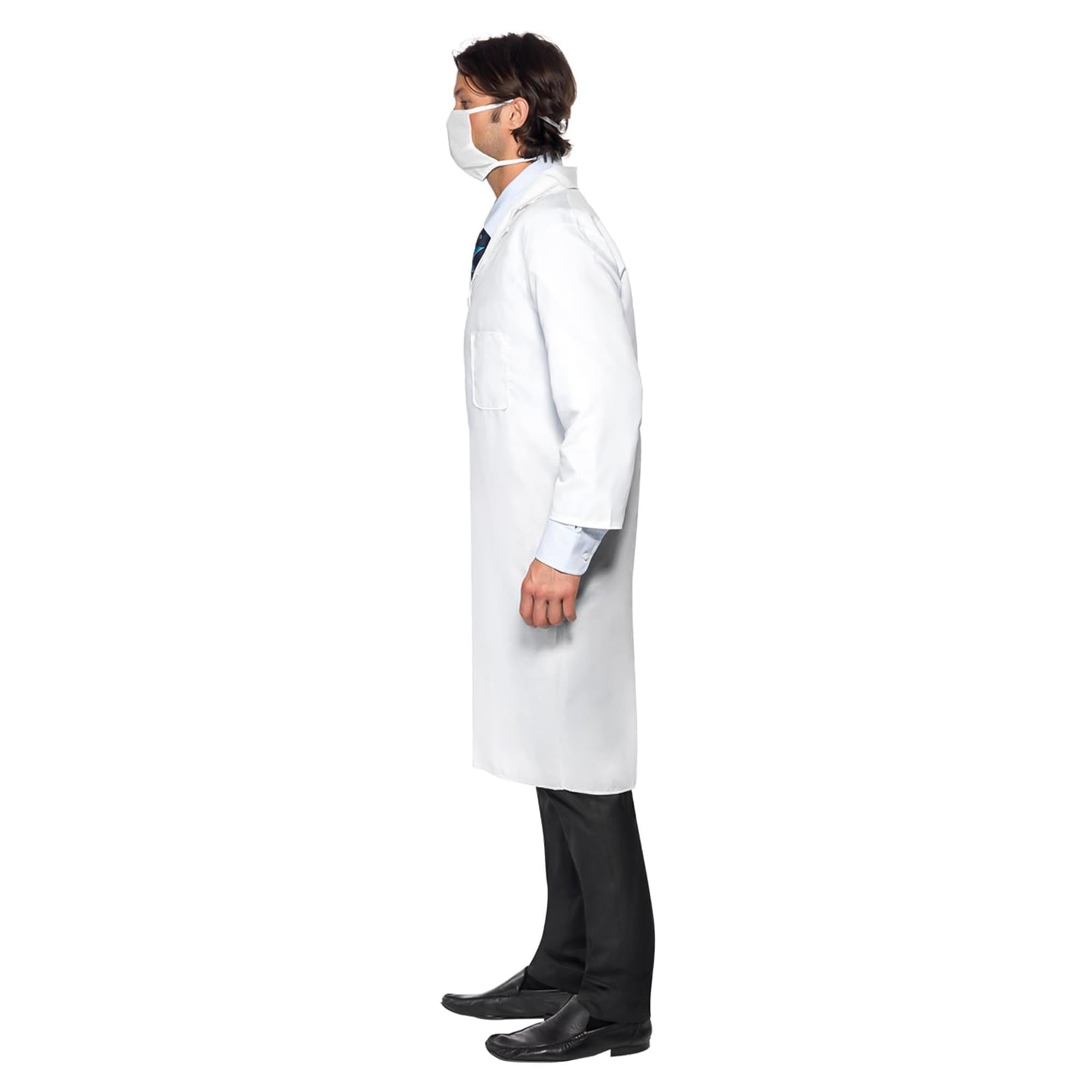 Doctor White Coat Chest Adult Costume
