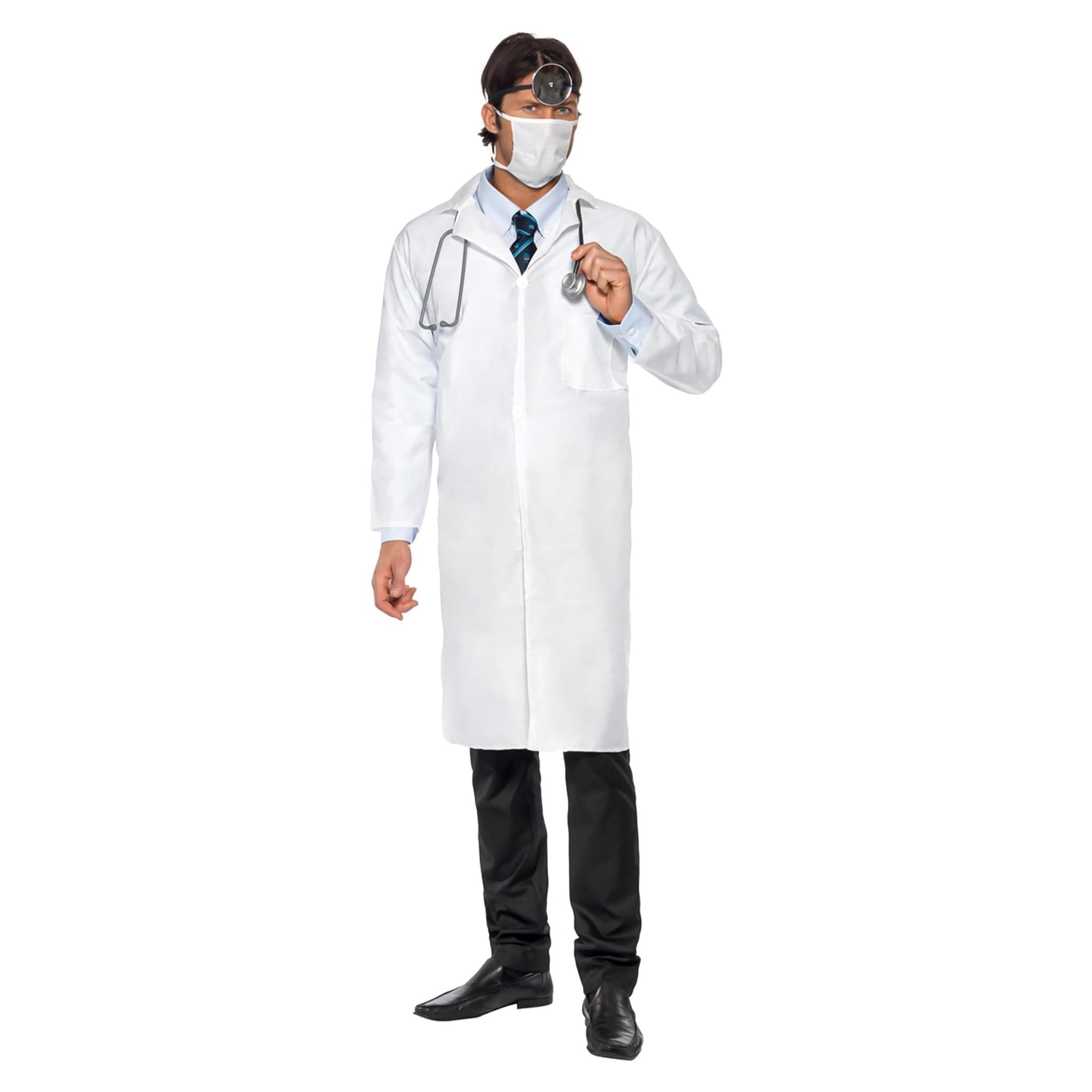Doctor White Coat Chest Adult Costume