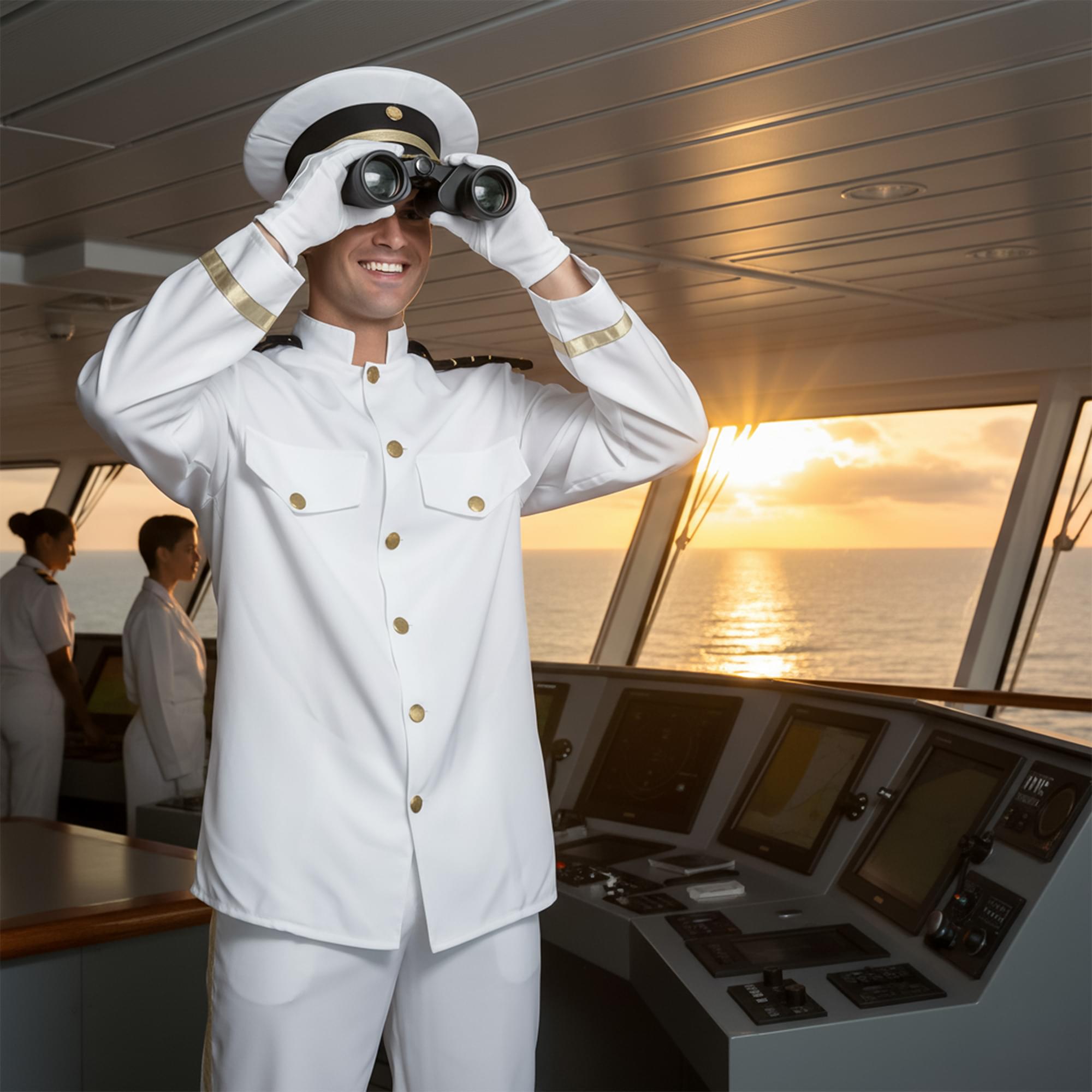 Naval Whites Chest Adult Costume