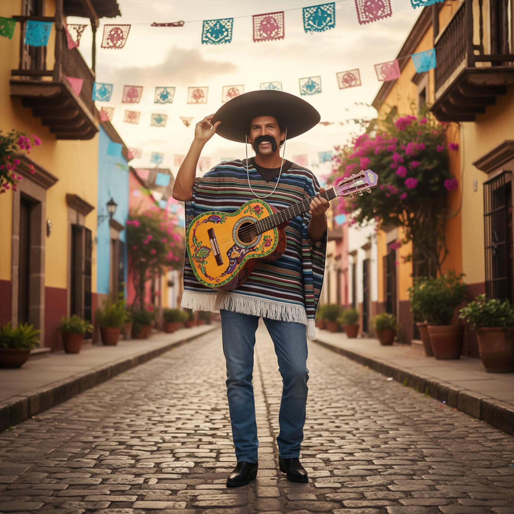 Authentic Poncho Child Costume