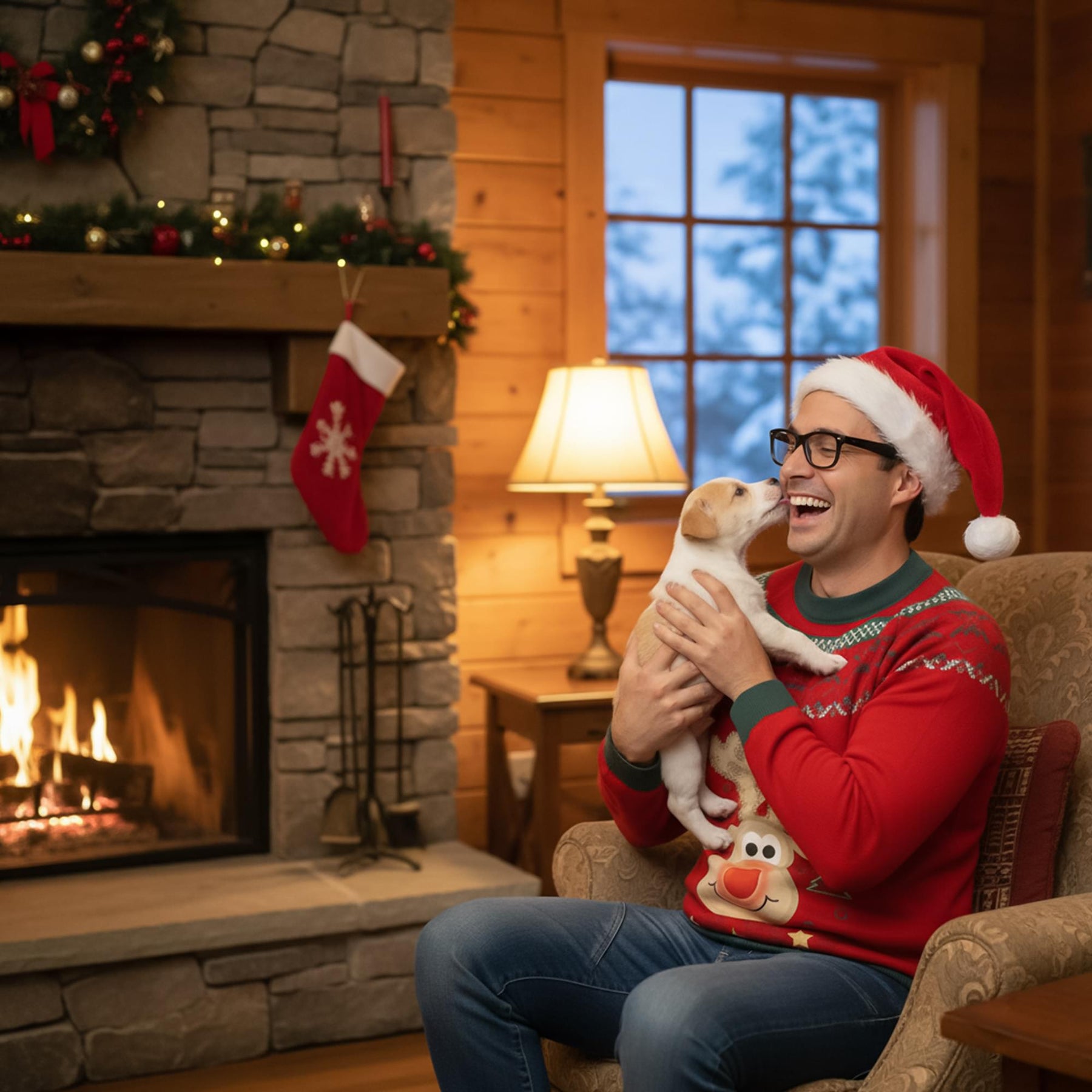 Christmas Jumper Chest Adult Costume