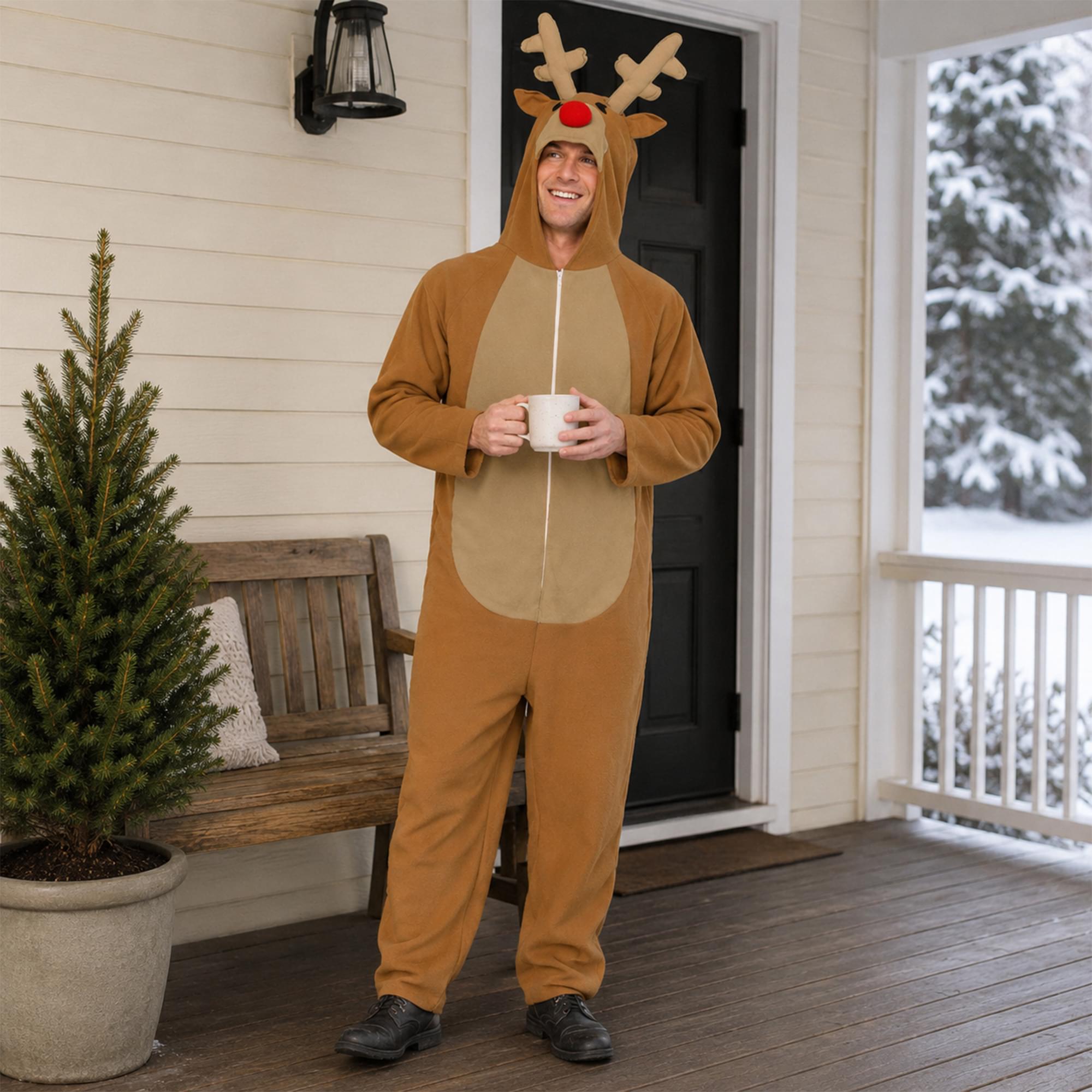 Reindeer All-In-One Adult Costume