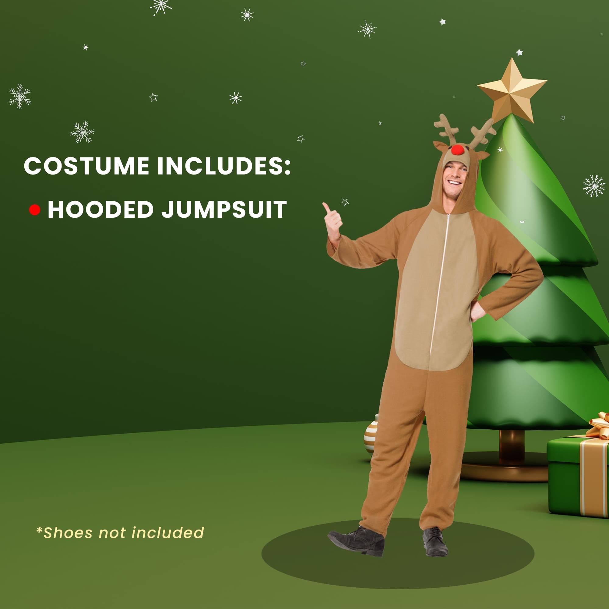 Reindeer All-In-One Adult Costume