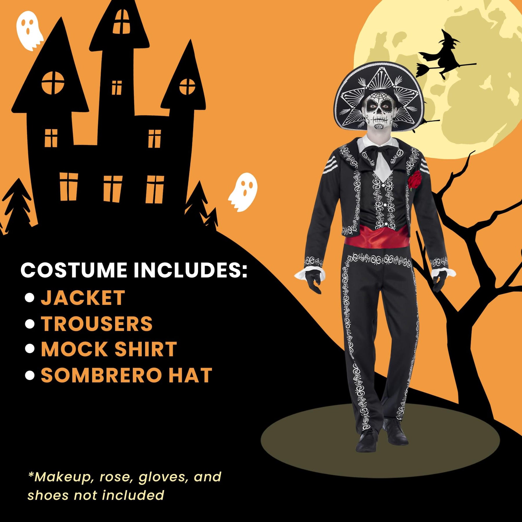 Day of the Dead Senor Bones Adult Costume