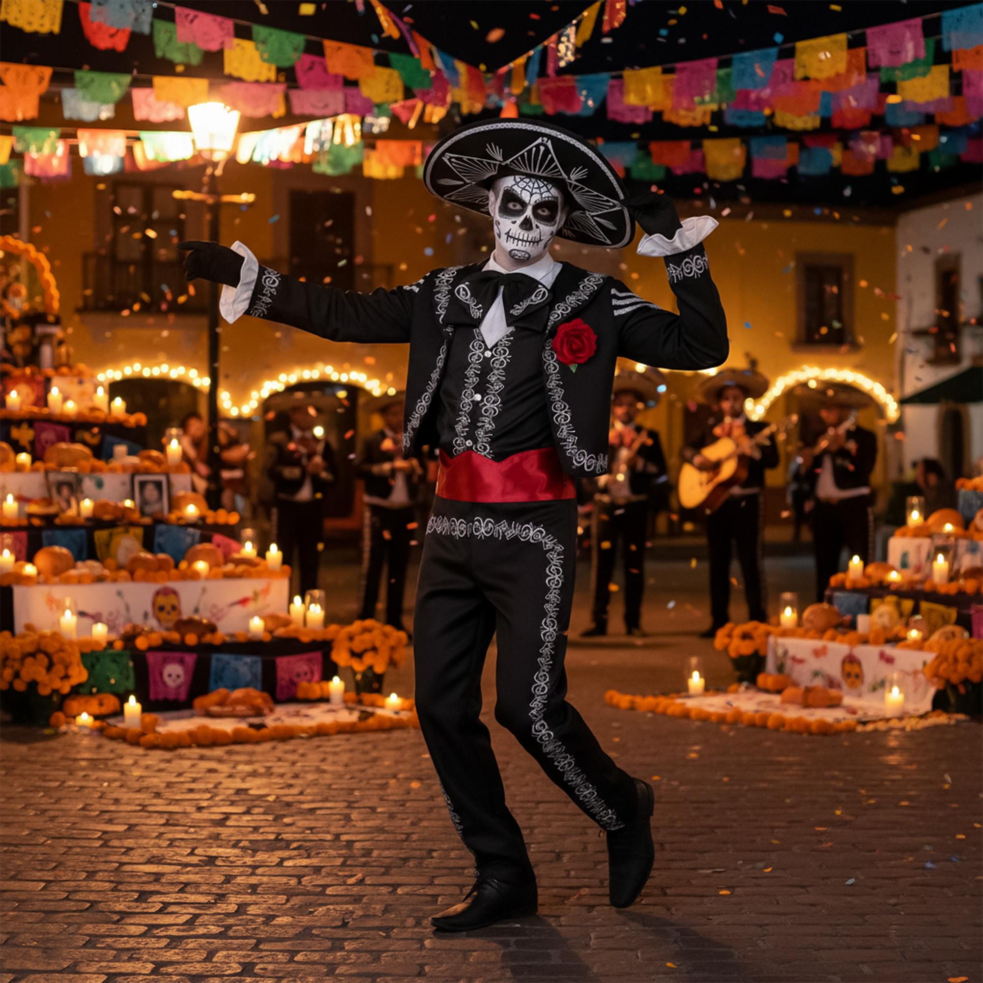 Day of the Dead Senor Bones Adult Costume