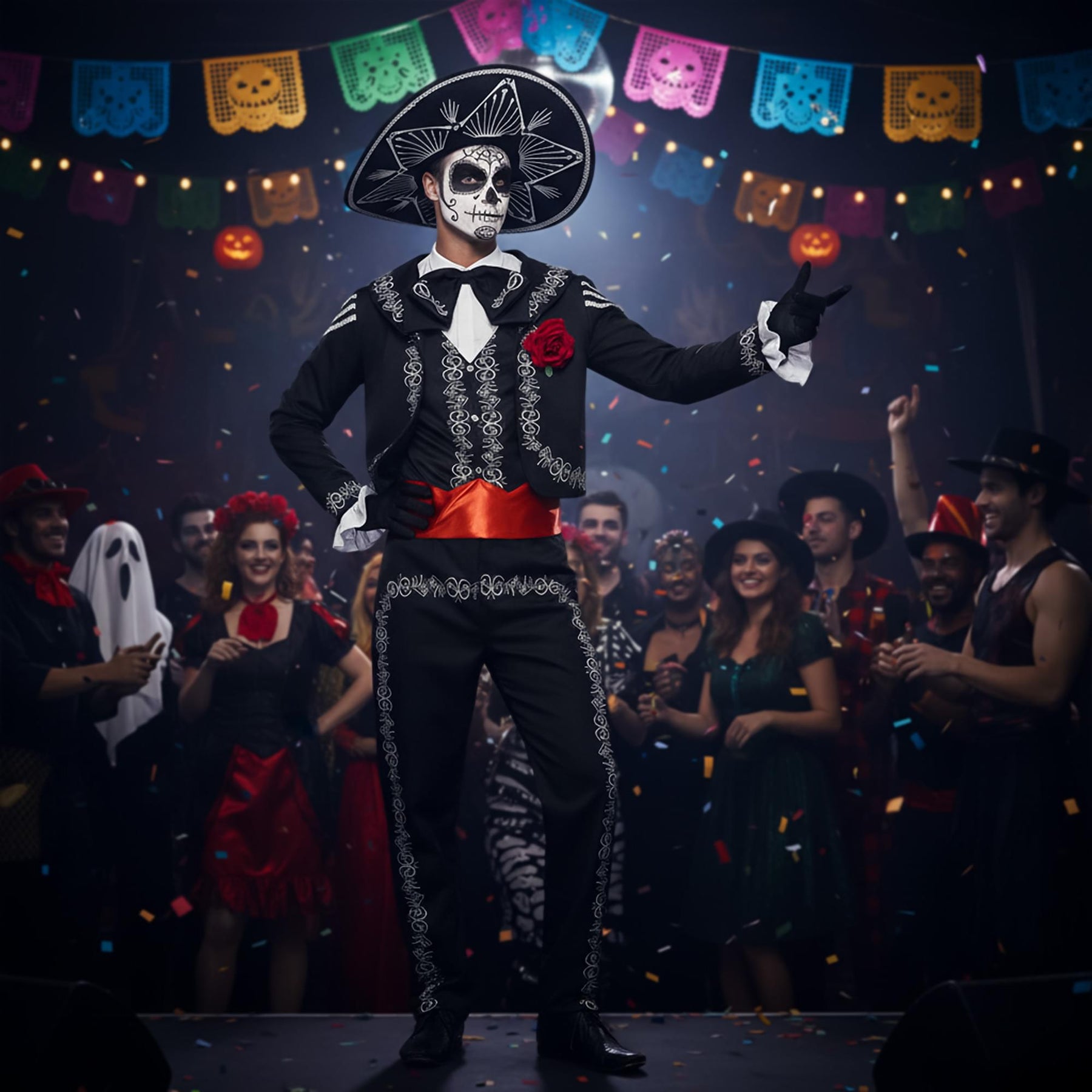 Day of the Dead Senor Bones Adult Costume