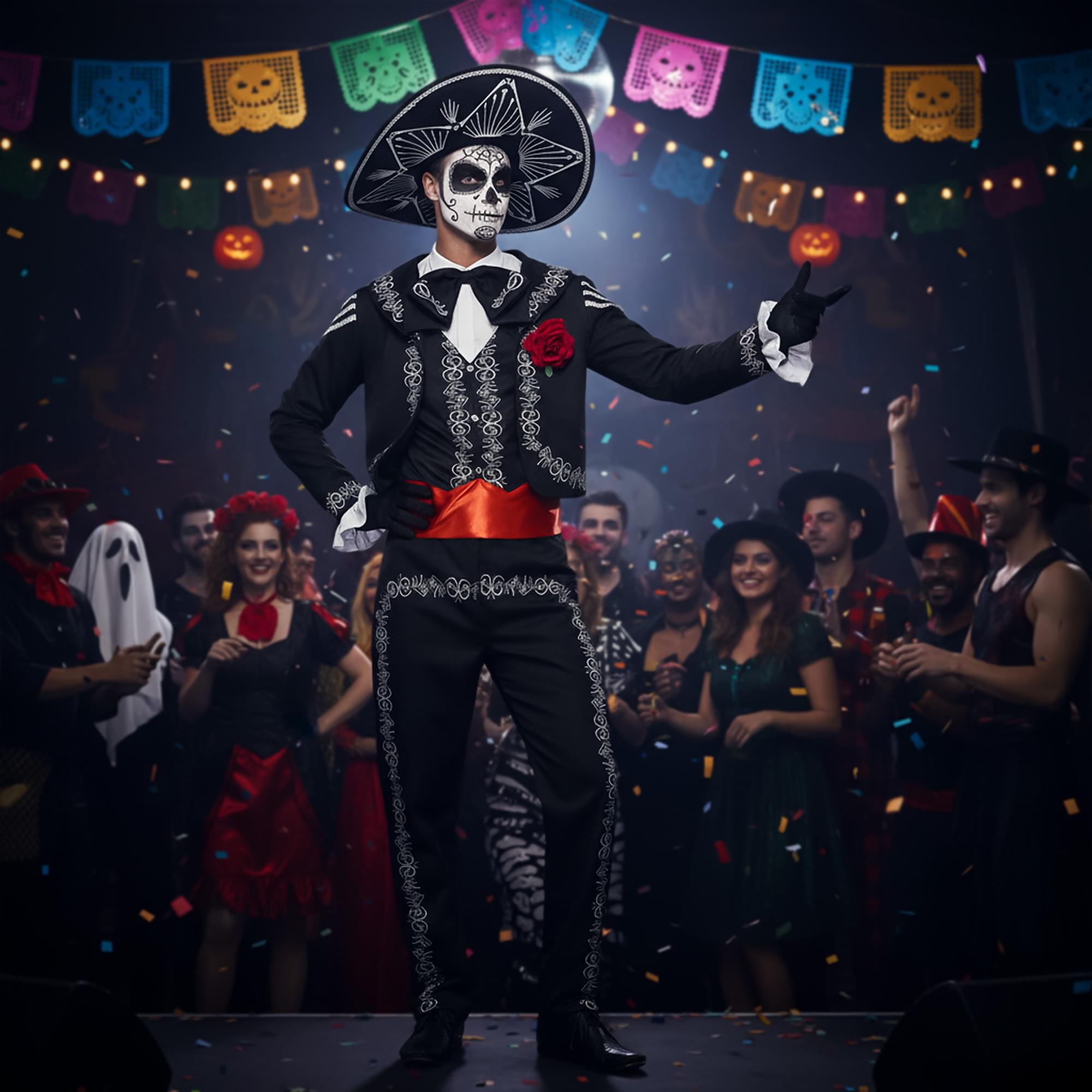 Day of the Dead Senor Bones Adult Costume